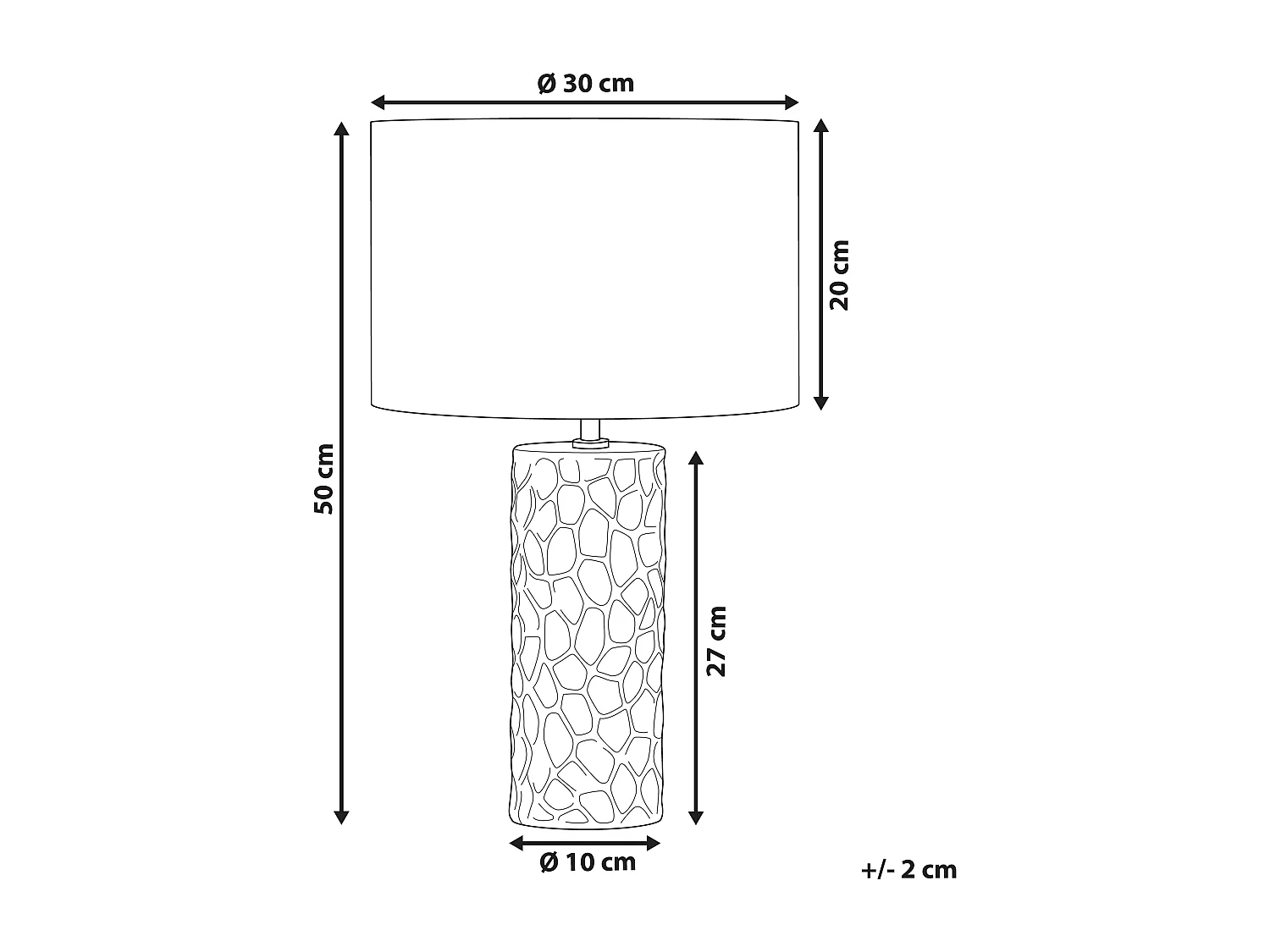 Lampada da tavolo SANKURU Ceramica Oro
