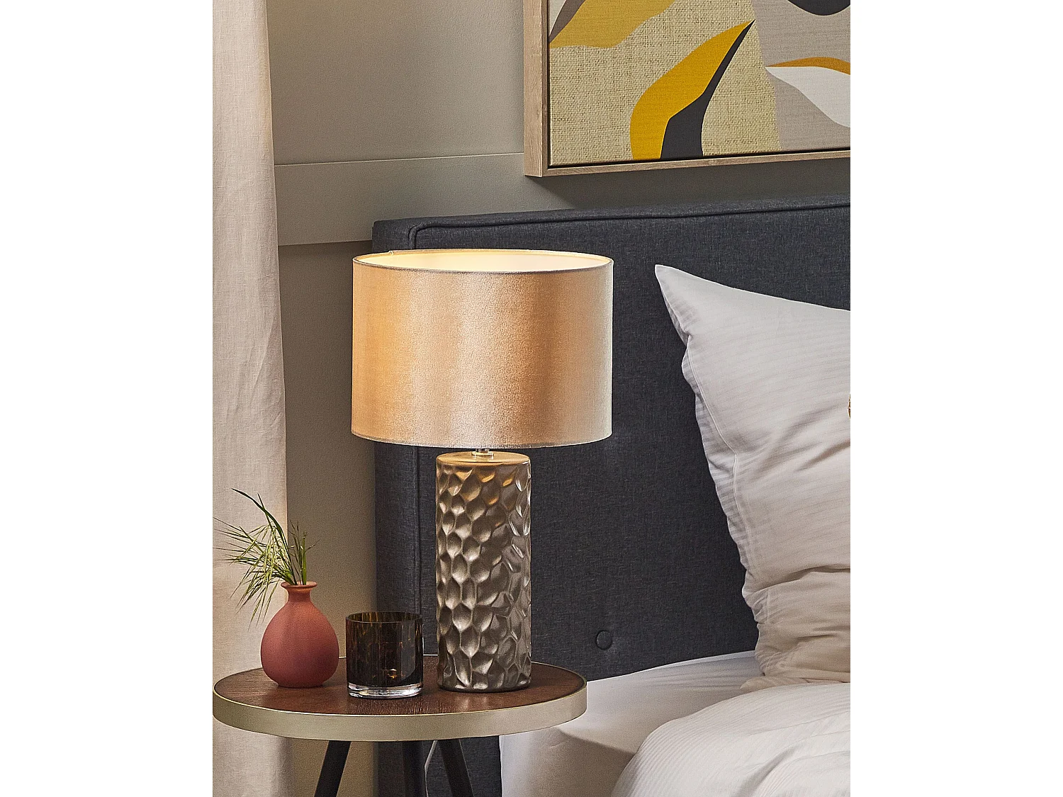 Lampe à poser SANKURU Céramique Doré