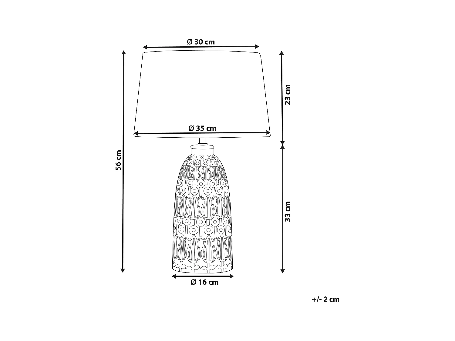 Lampe à poser ZARIMA Céramique Rose