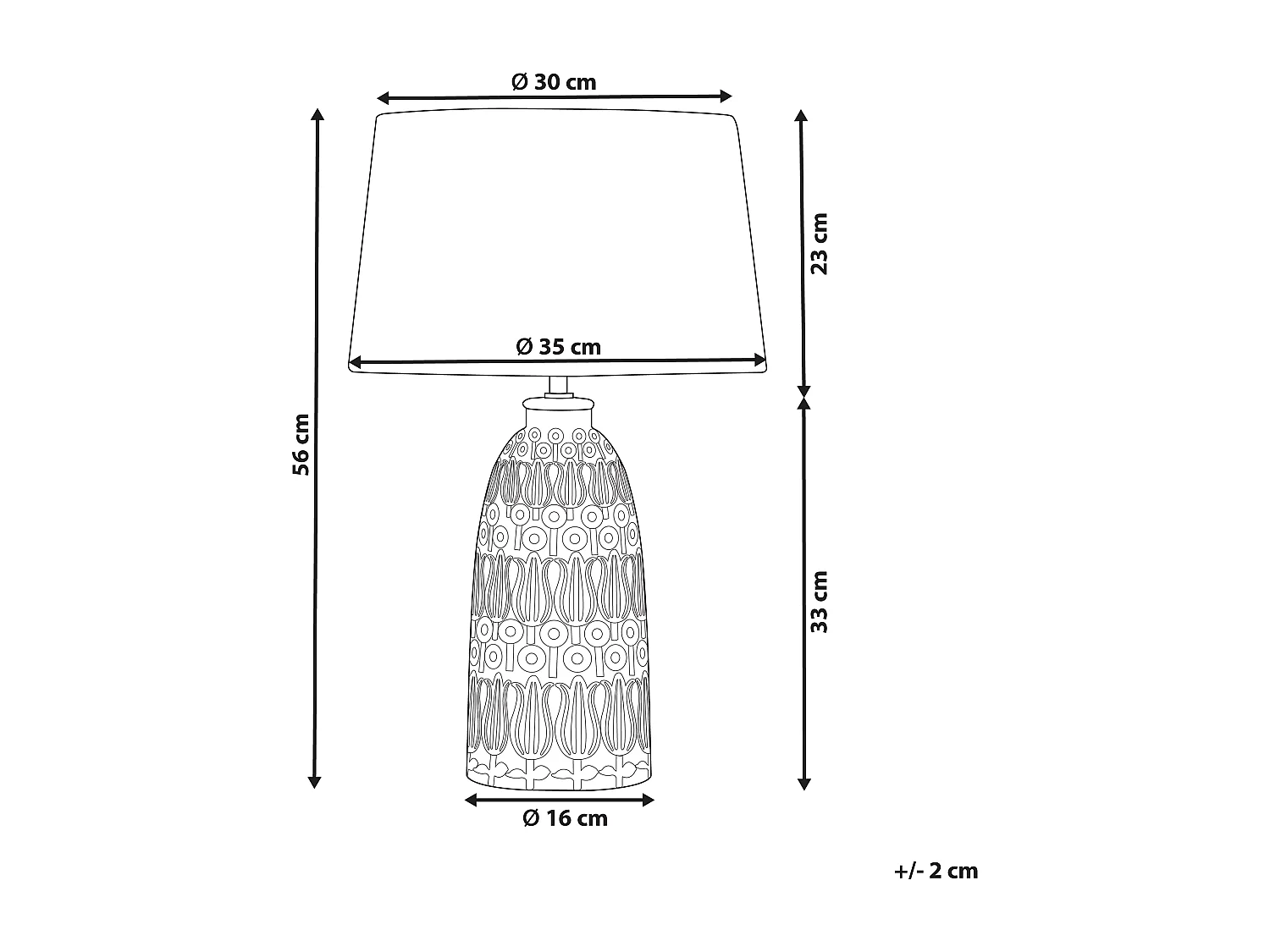 Lampe à poser ZARIMA Céramique Rose