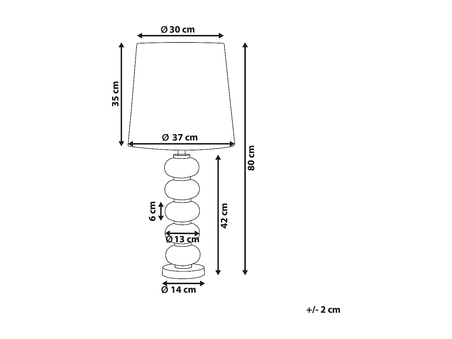 Tafellamp FRIO Metaal Wit