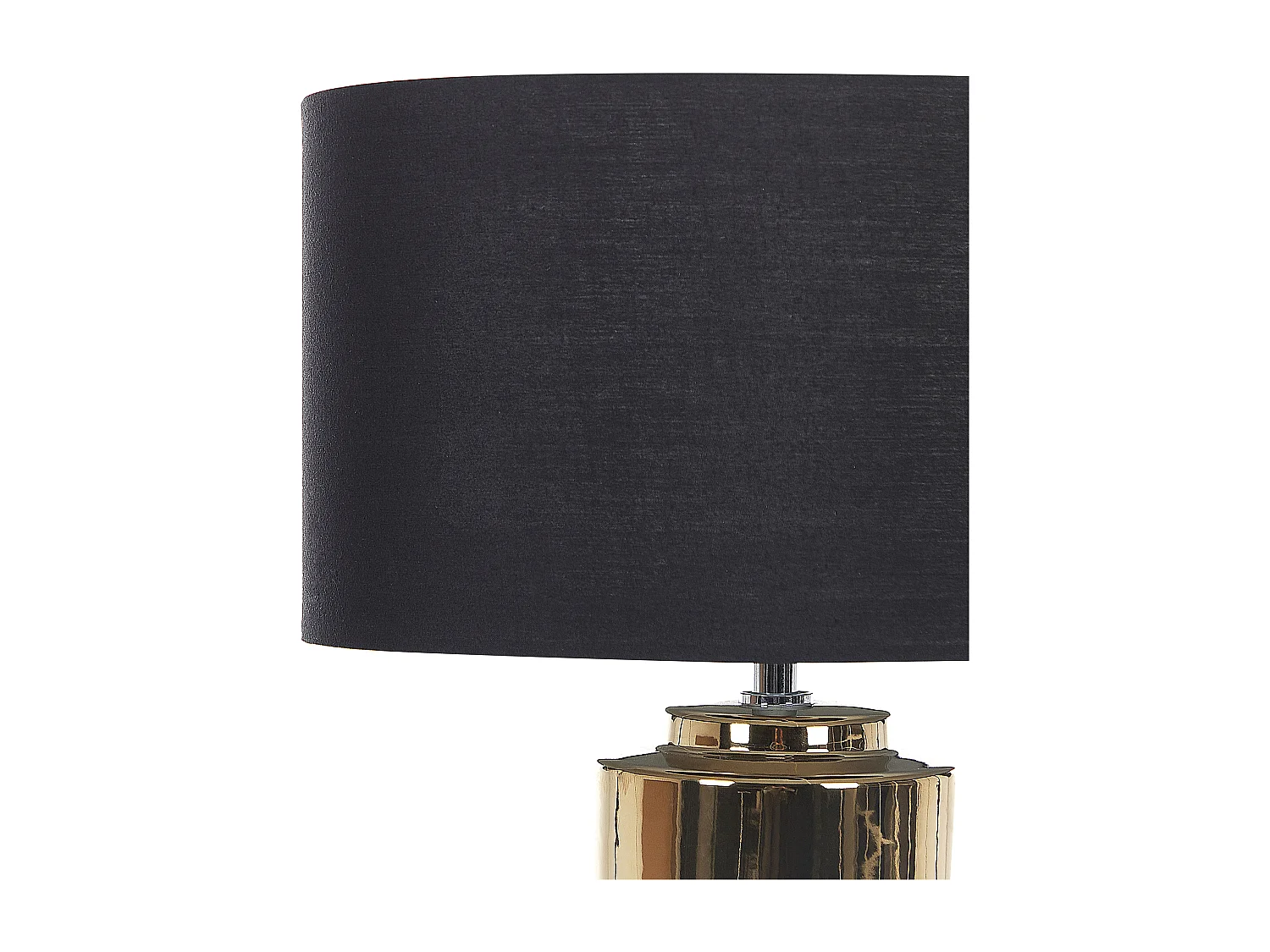 Candeeiro de mesa em cerâmica dourado e preto 48 cm CIMARRON