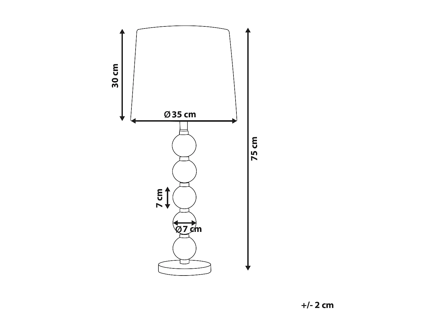 Lampe à poser ASSONET Métal Noir