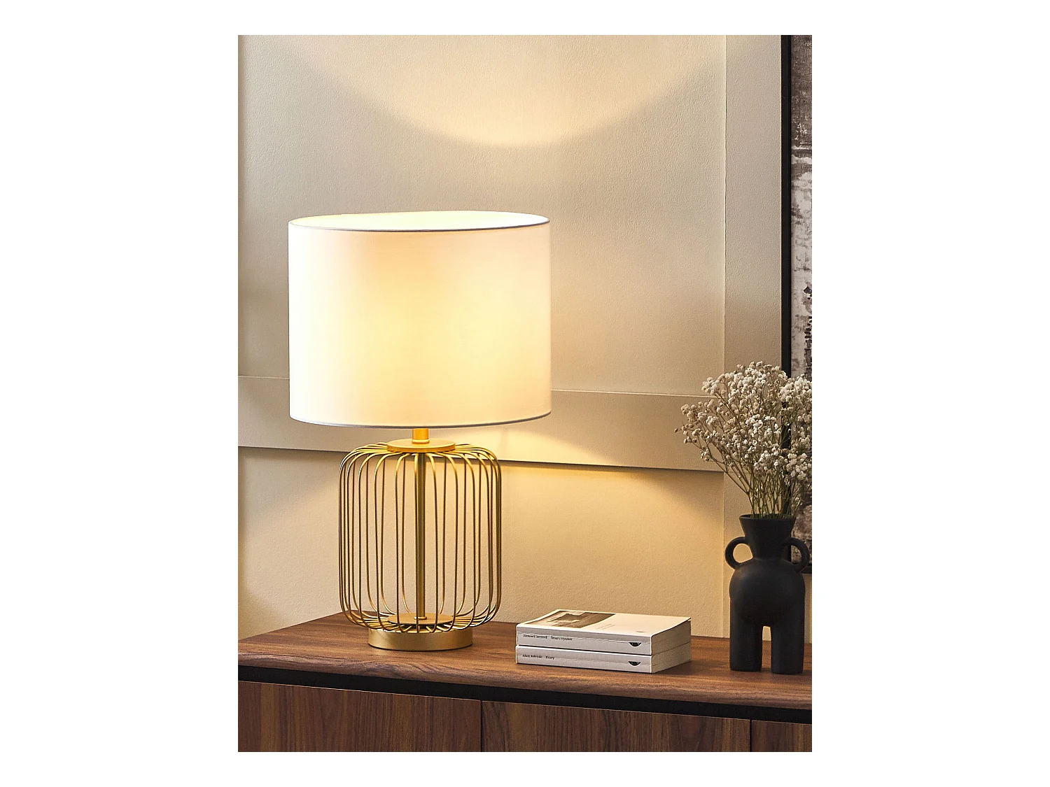 Lampe à poser THOUET Métal Doré