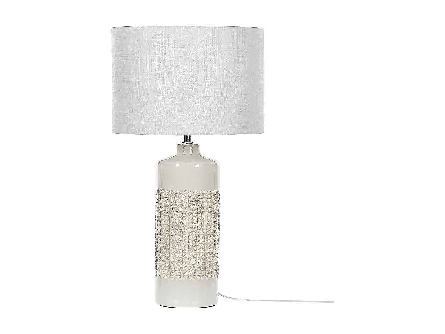 Lampe à poser ANSEBA Céramique Blanc cassé