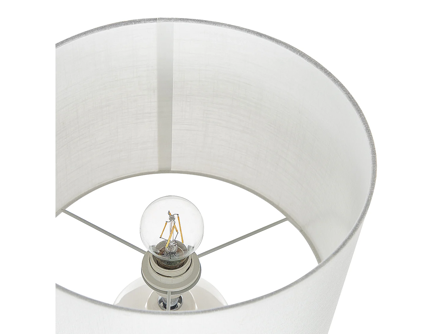 Lampe à poser ANSEBA Céramique Blanc cassé