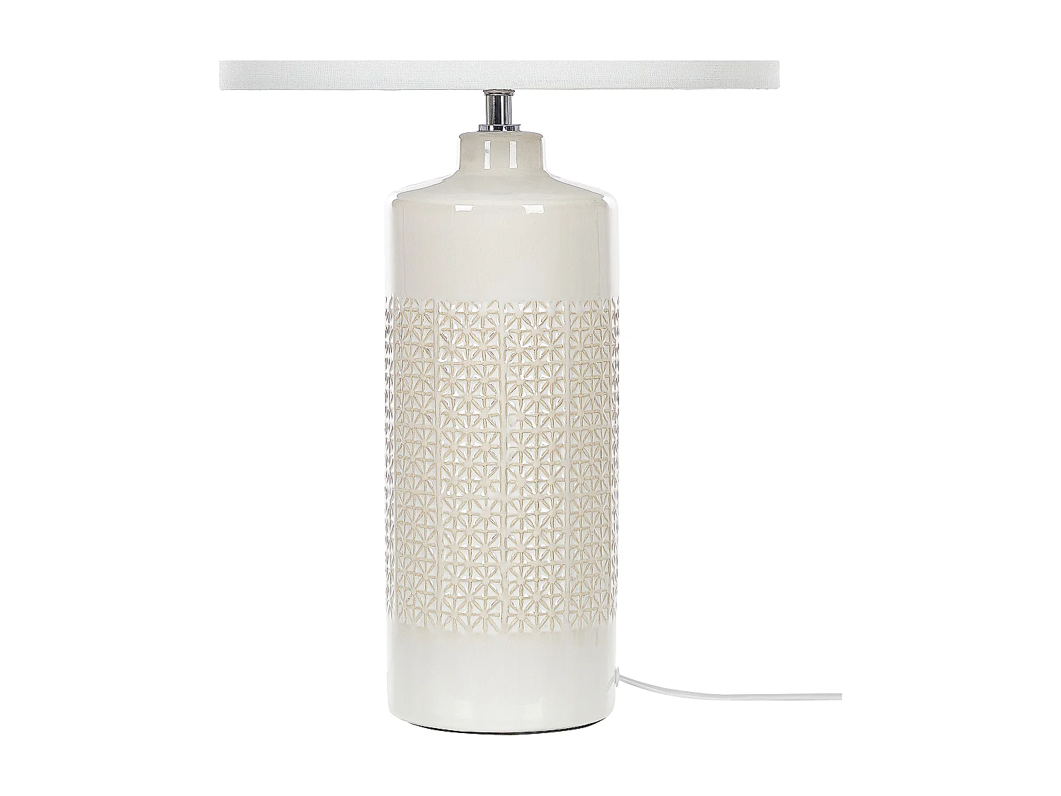 Lampe à poser ANSEBA Céramique Blanc cassé