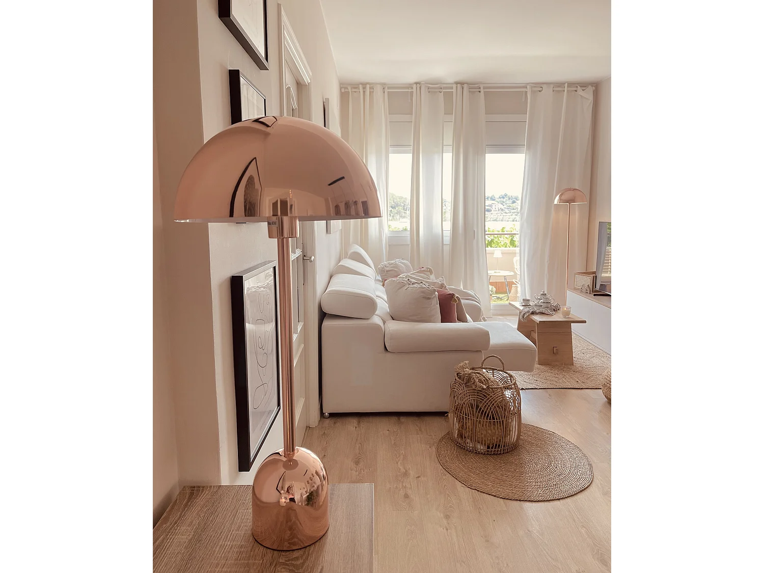 Lampe à poser MACASIA Métal Cuivré