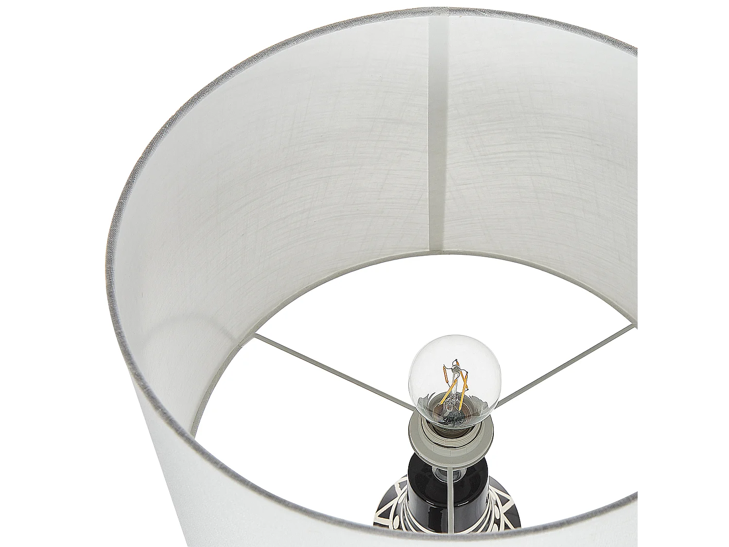 Lampe à poser SHEBELLE Céramique Noir