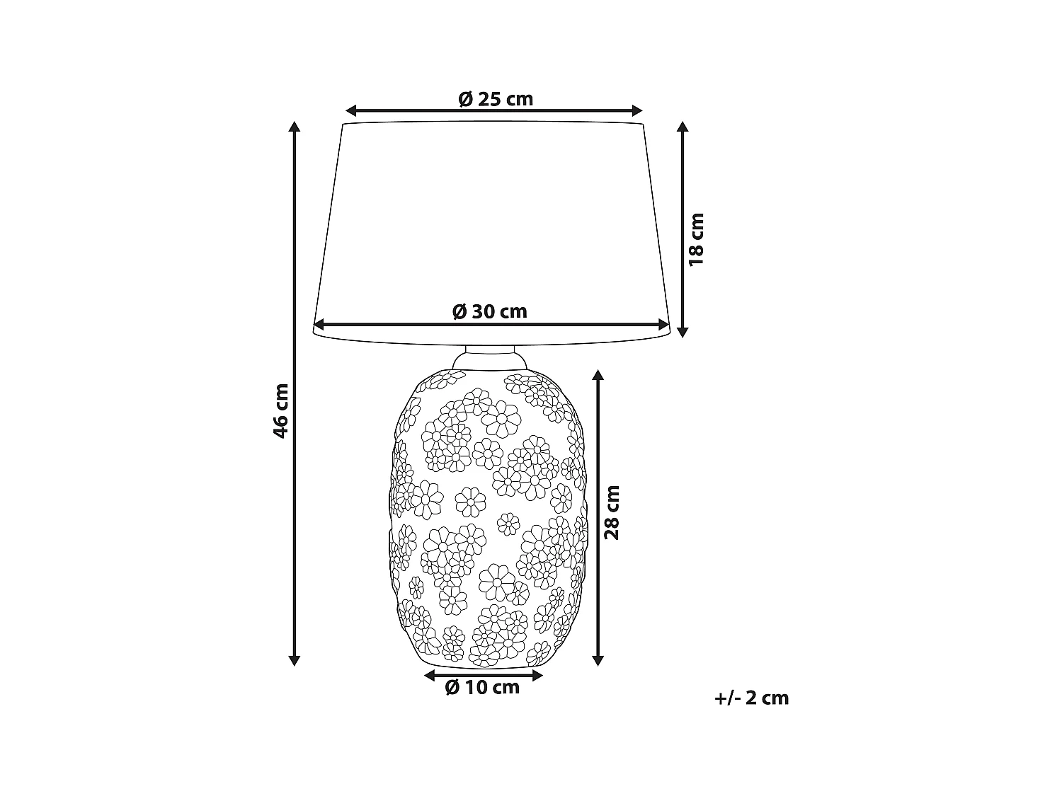 Tafellamp FERREY Keramiek Grijs
