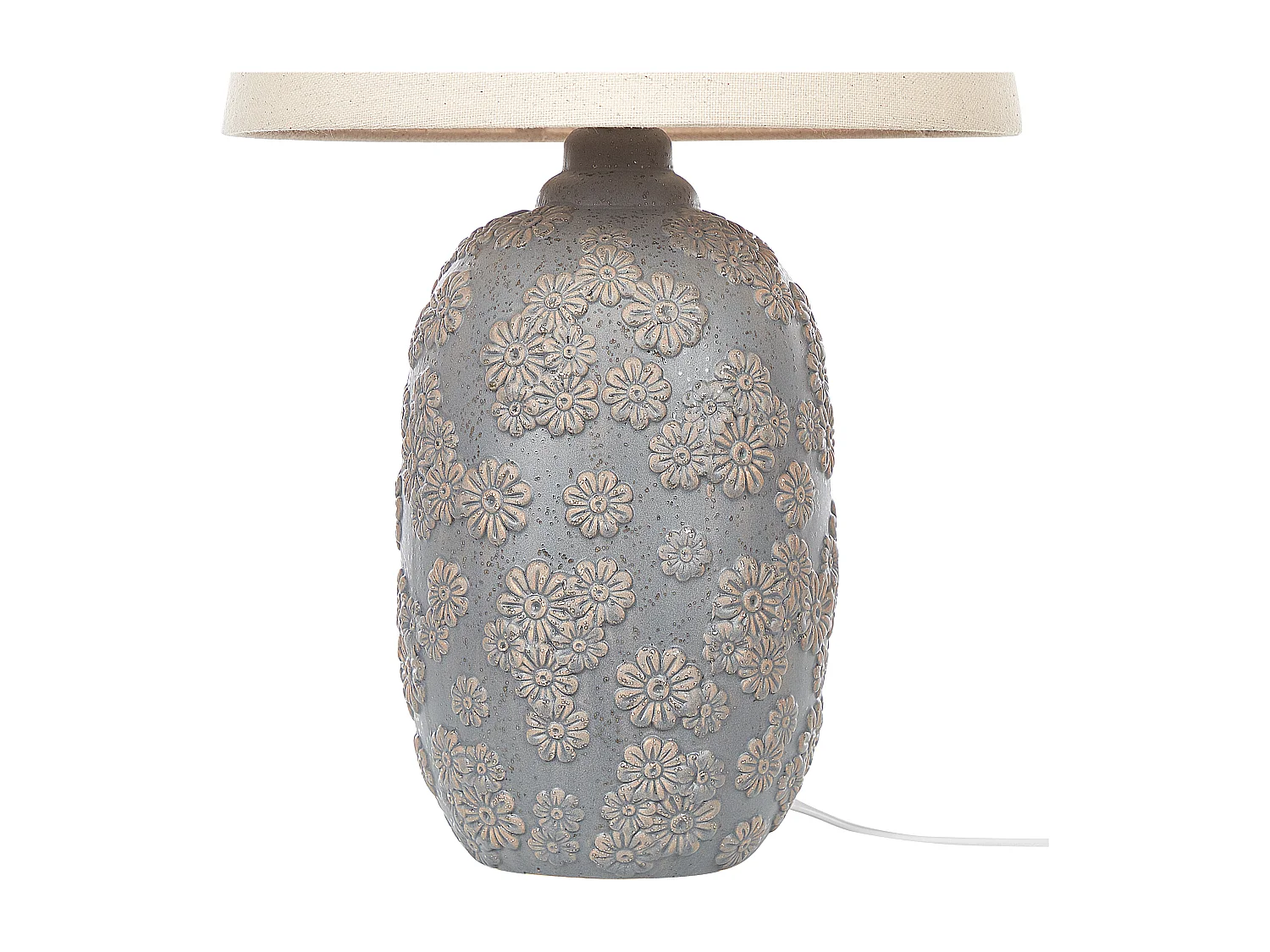Lampa stołowa FERREY Ceramika Szary