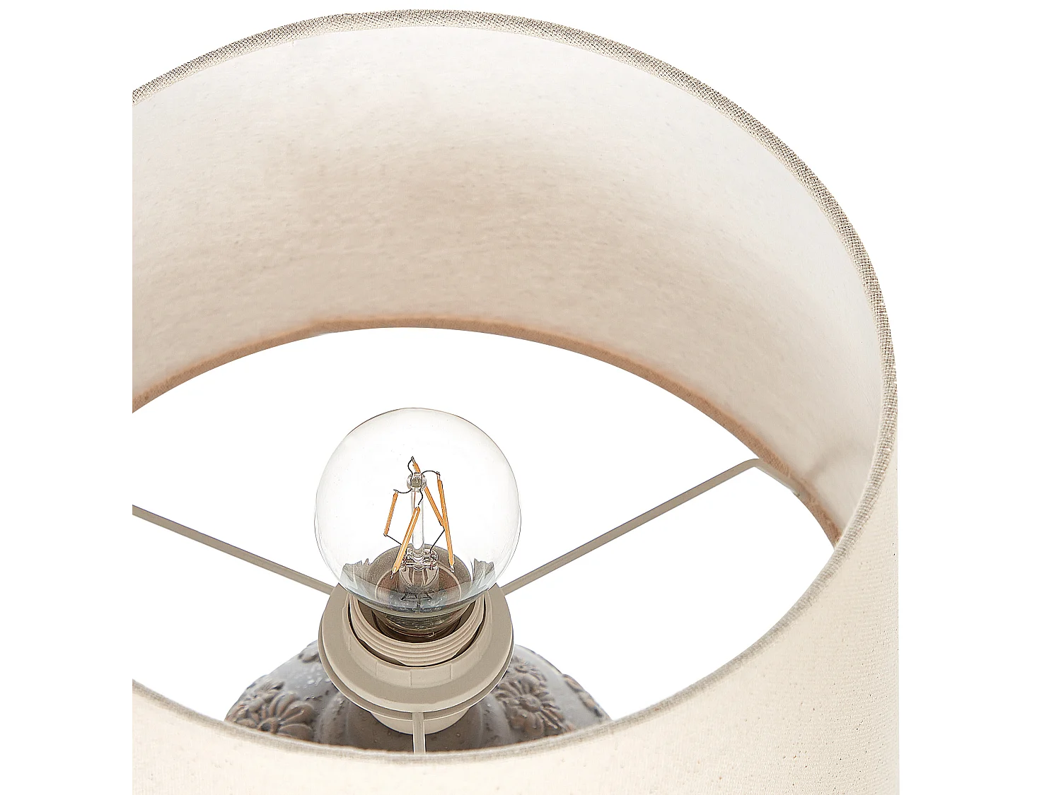 Candeeiro de mesa FERREY Cerâmica Cinzento