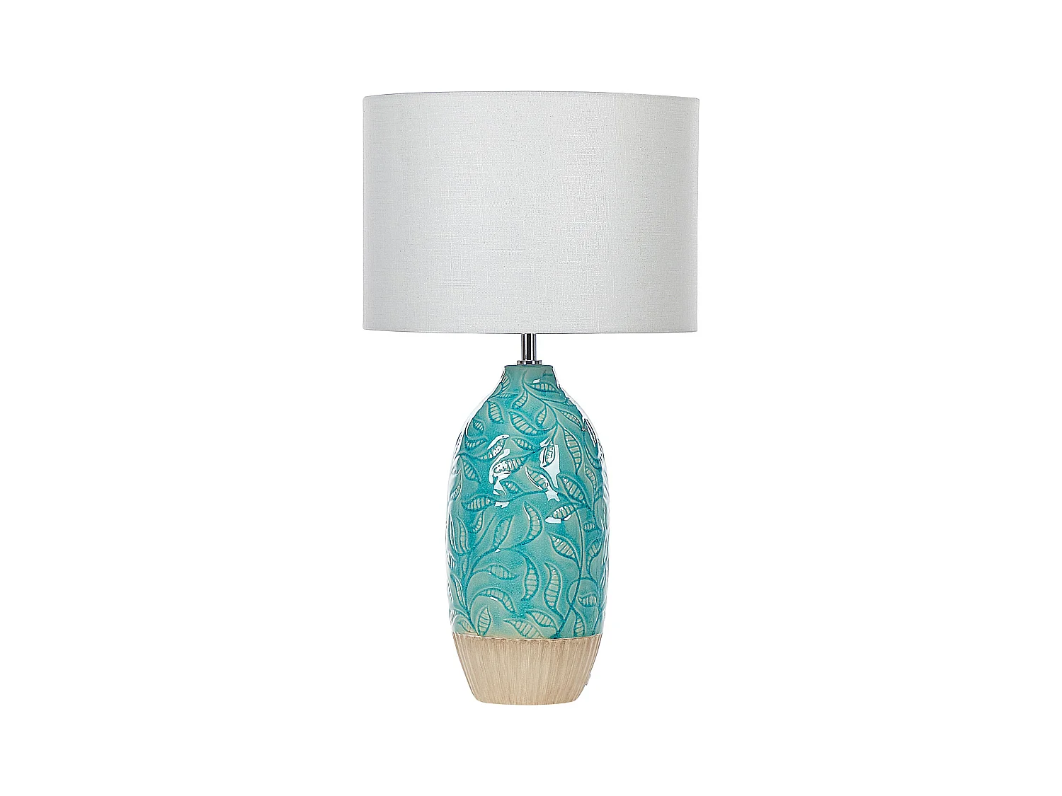 Lampe à poser ATABA Céramique Turquoise