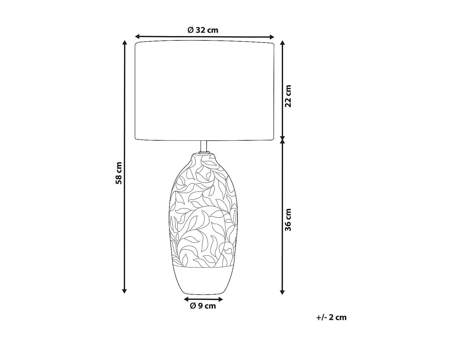 Lampe à poser ATABA Céramique Turquoise