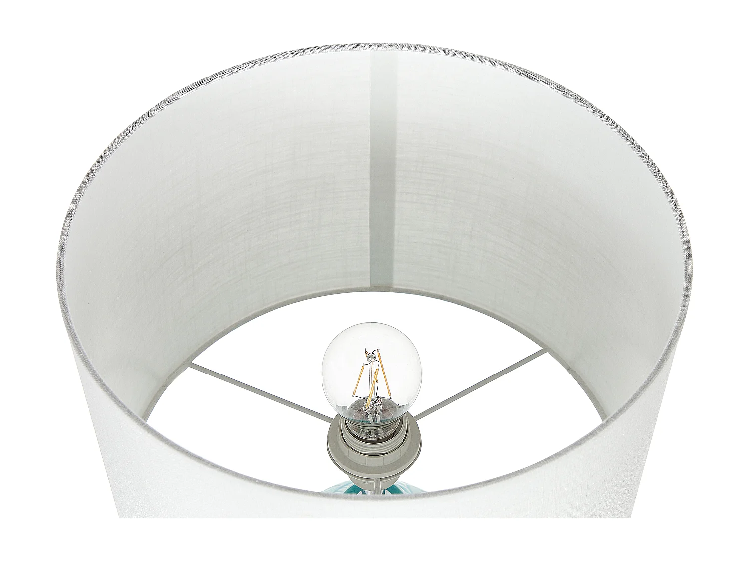 Lampe à poser ATABA Céramique Turquoise