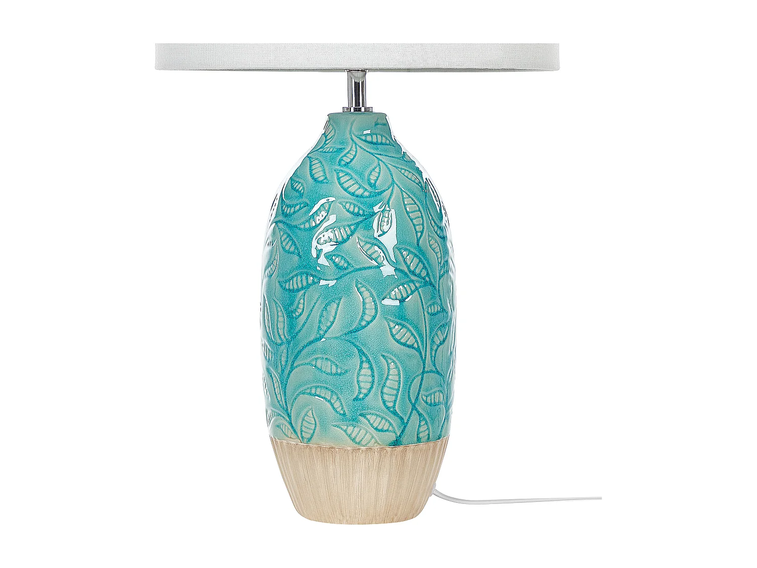Lampe à poser ATABA Céramique Turquoise