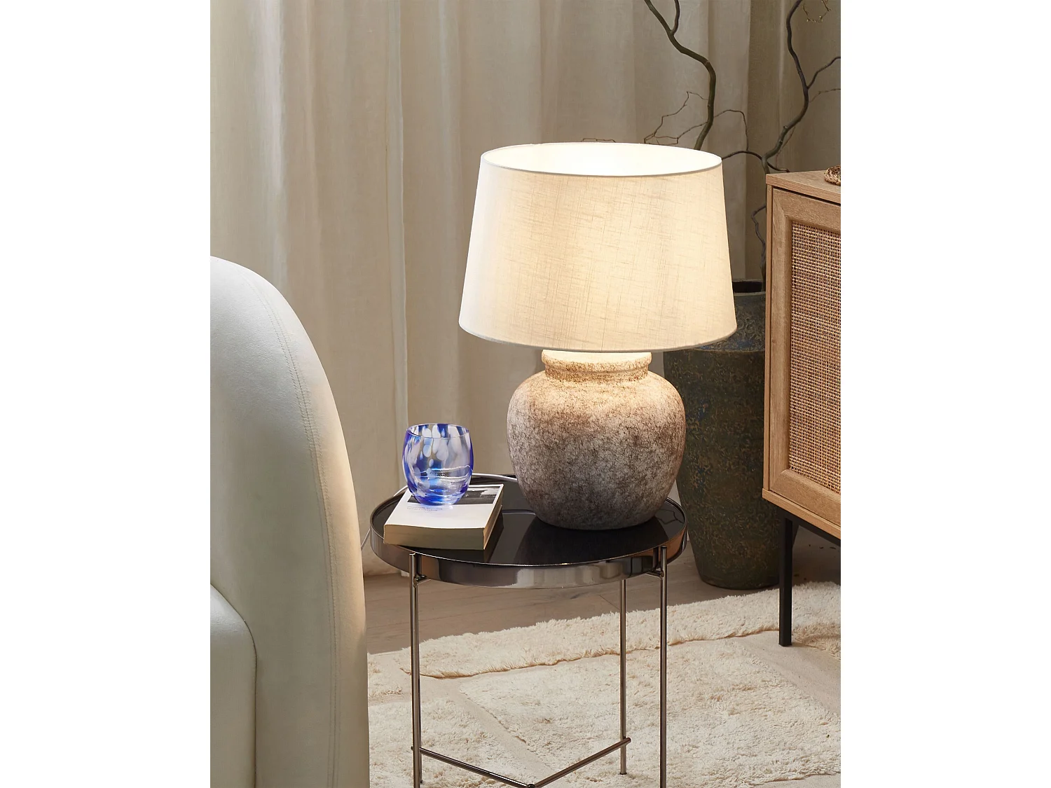 Lampe à poser MAREB Céramique Beige