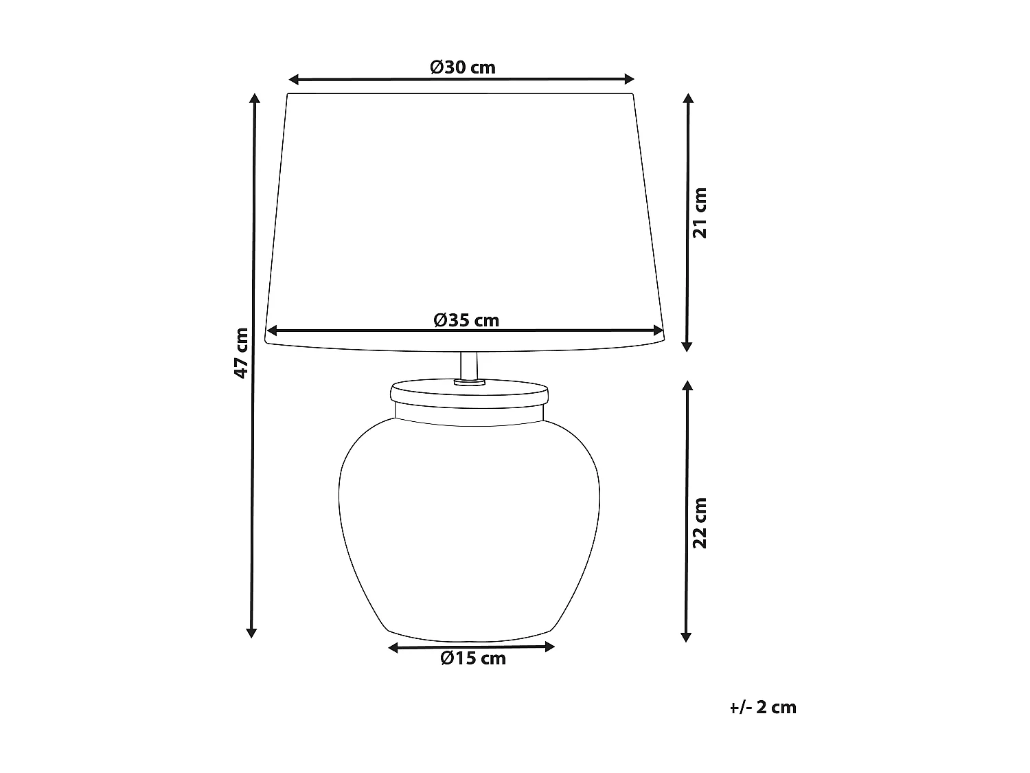 Lampe à poser MAREB Céramique Beige