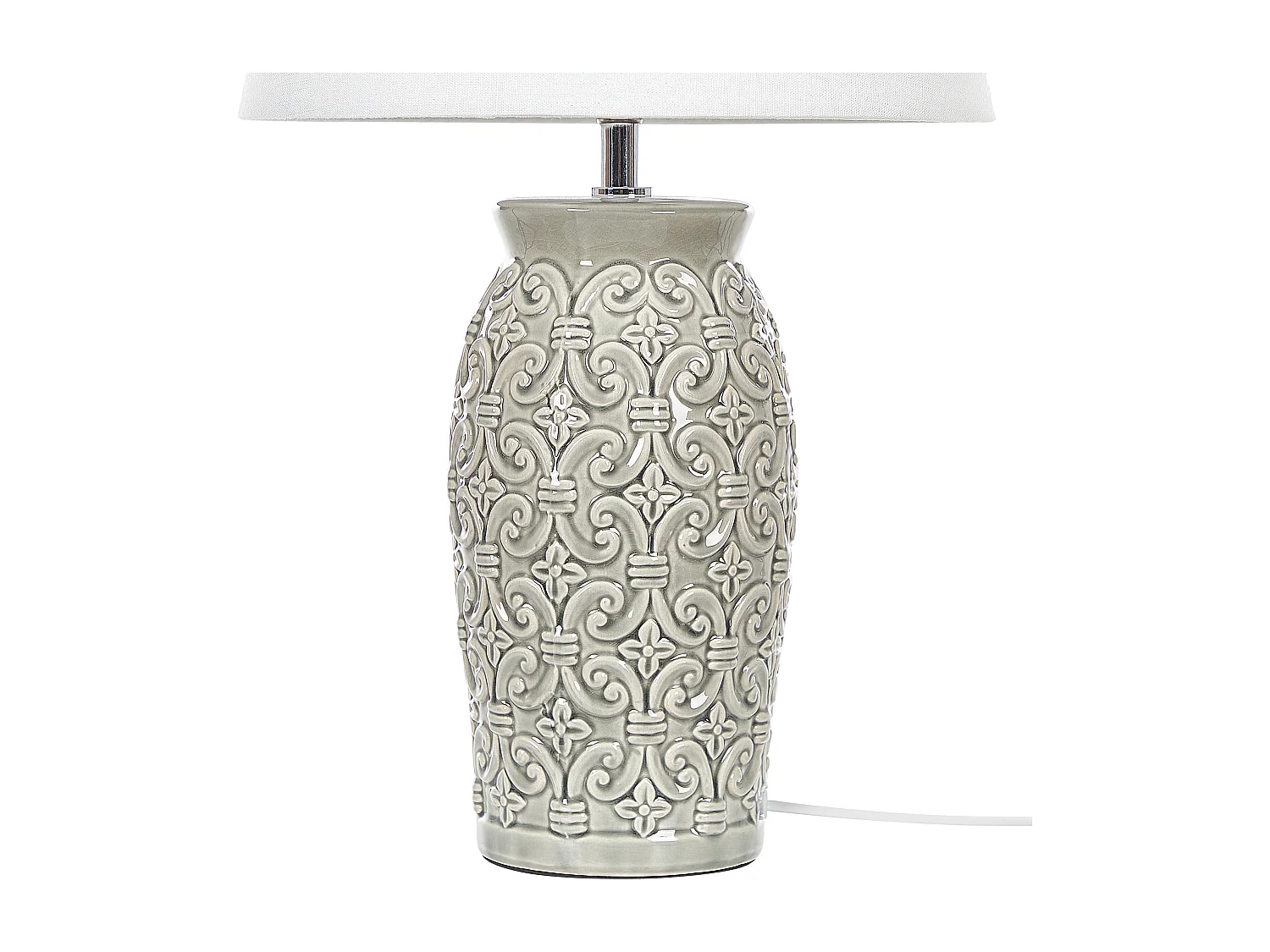 Lampe à poser KHOPER Céramique Gris