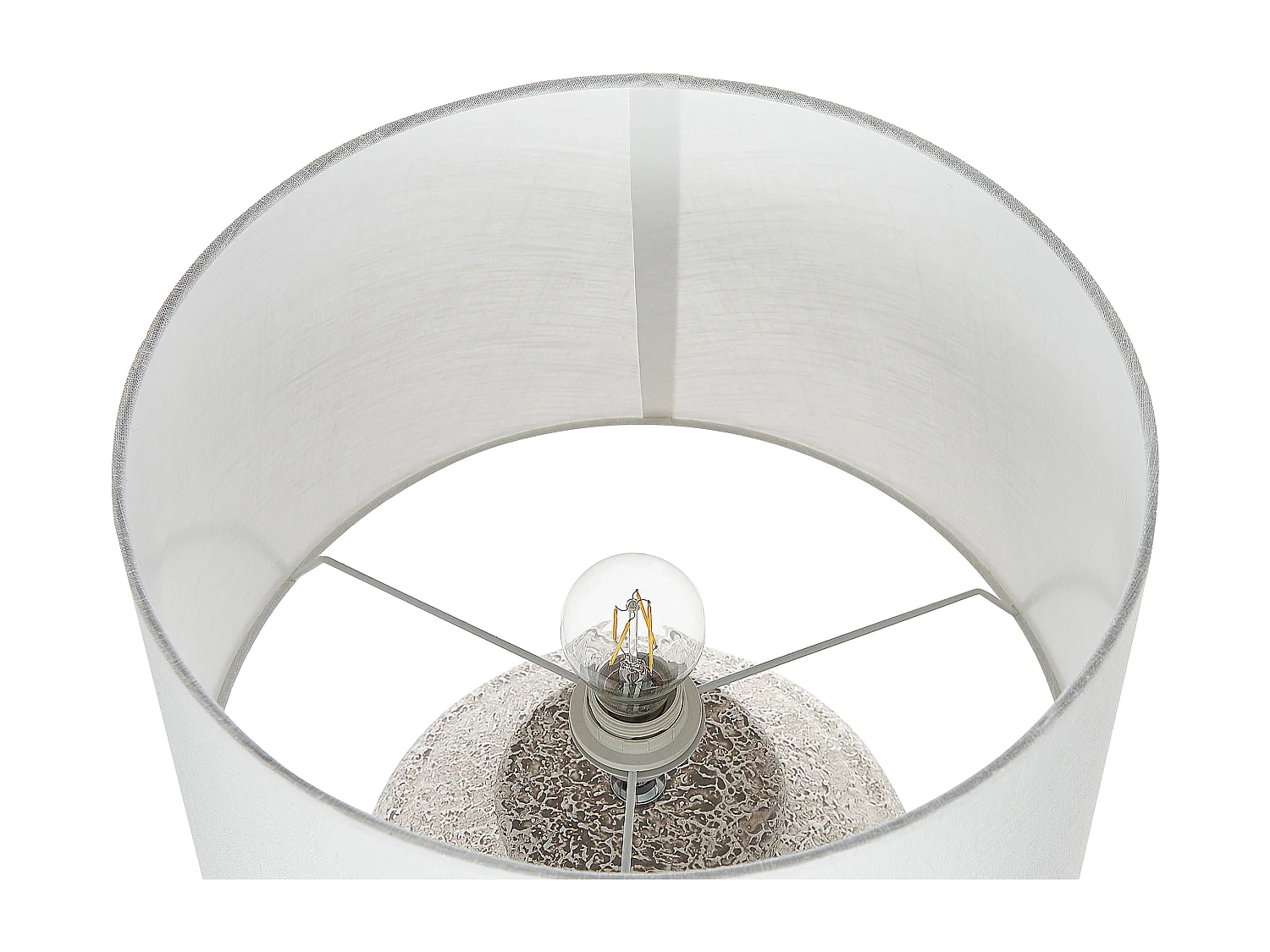 Lampada da tavolo CAINE Ceramica Beige