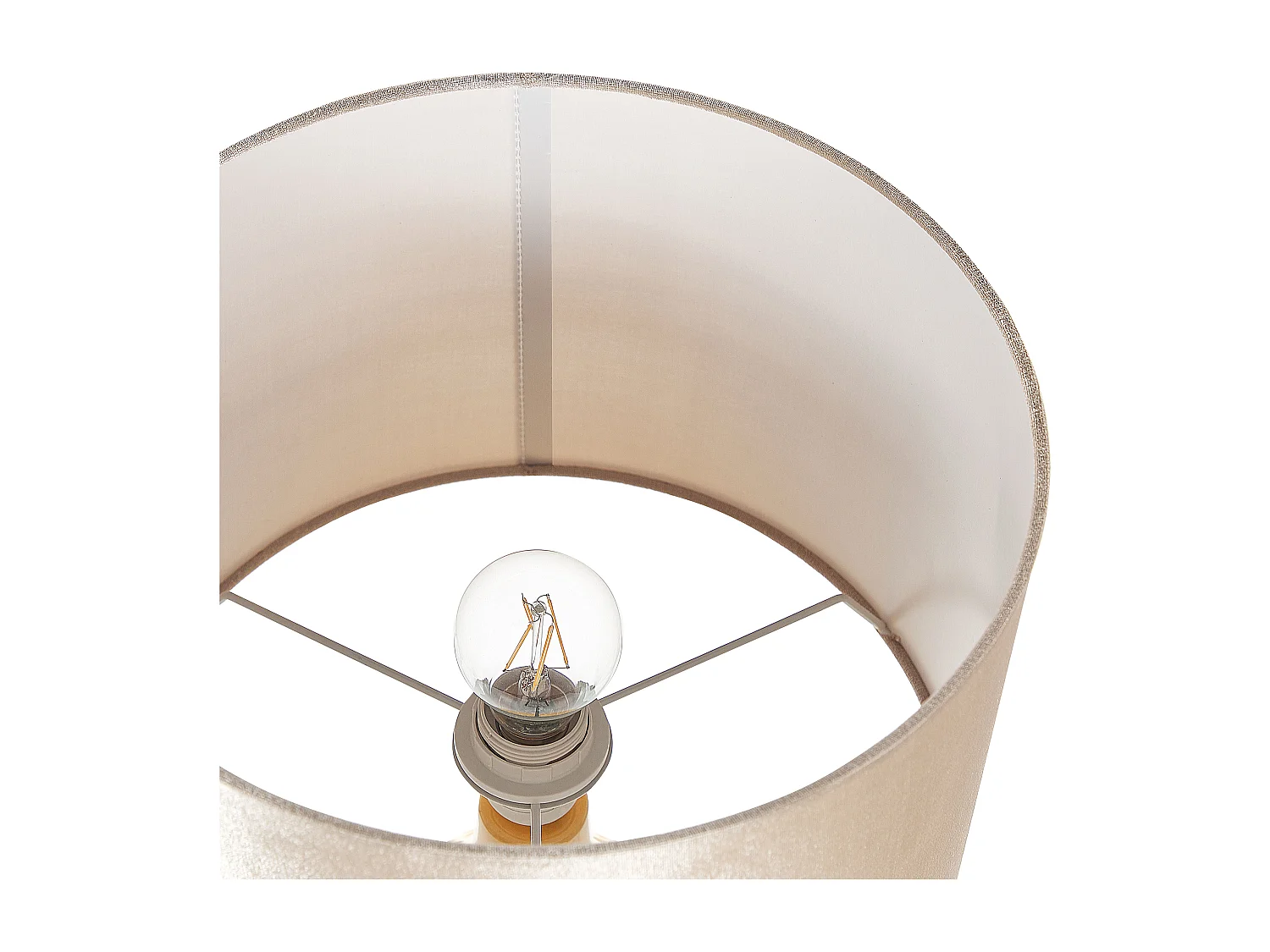 Tischleuchte HADDAS Keramik Gelb