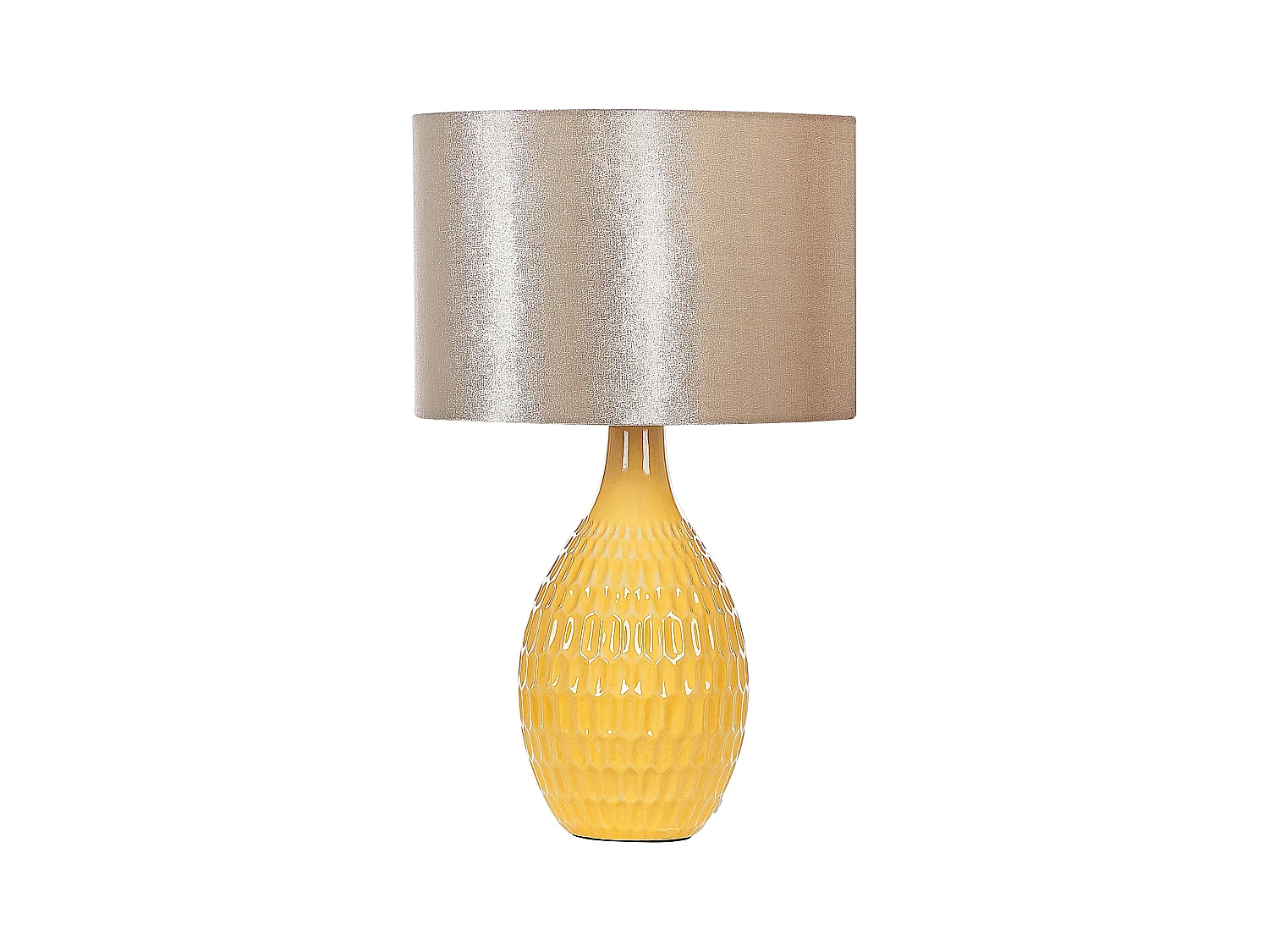 Lampe à poser HADDAS Céramique Jaune