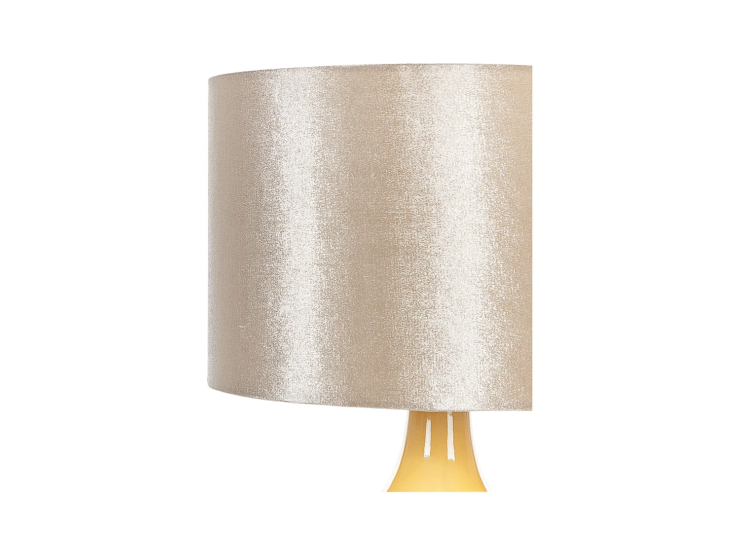 Lampe à poser HADDAS Céramique Jaune
