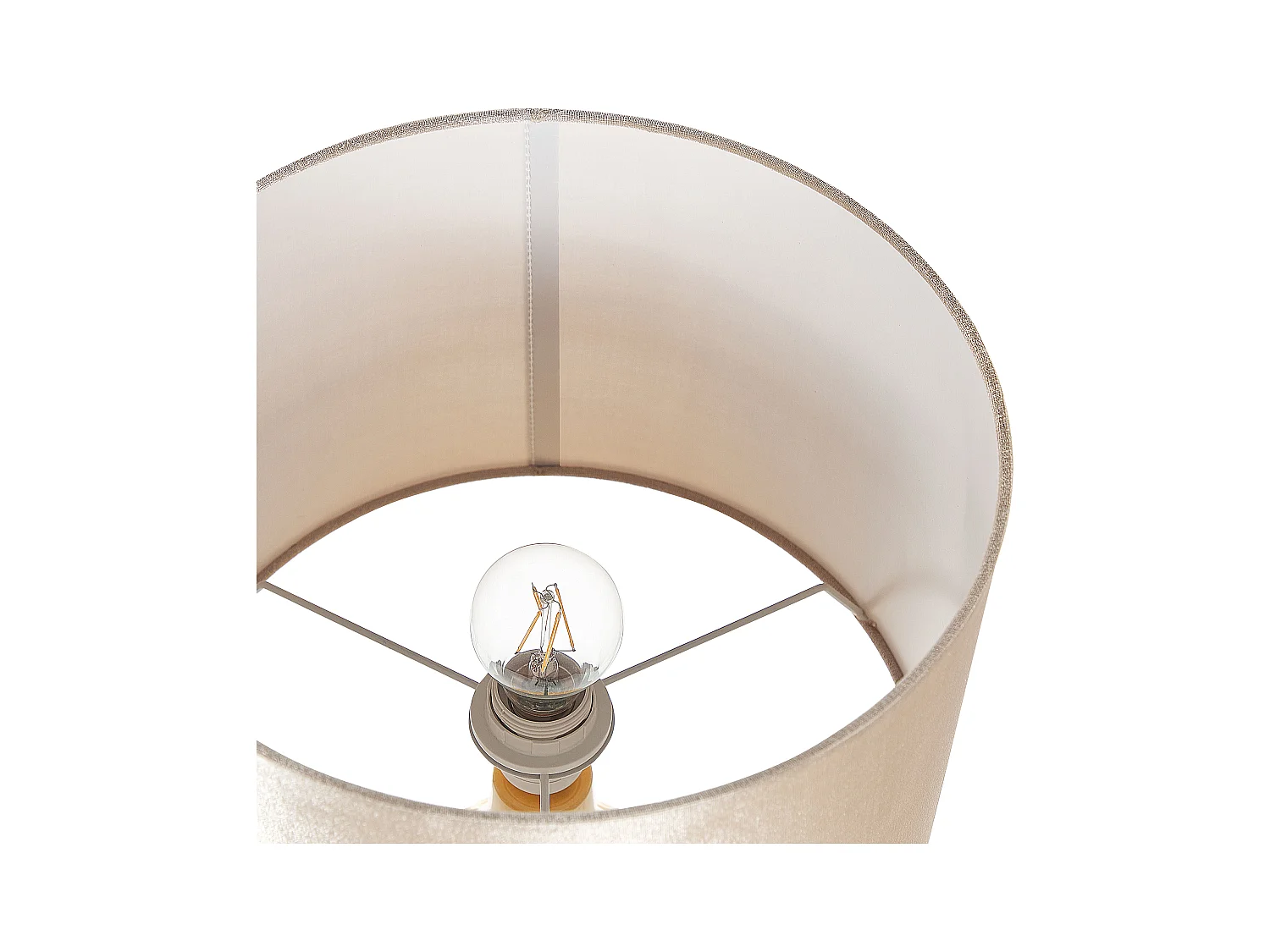 Lampe à poser HADDAS Céramique Jaune