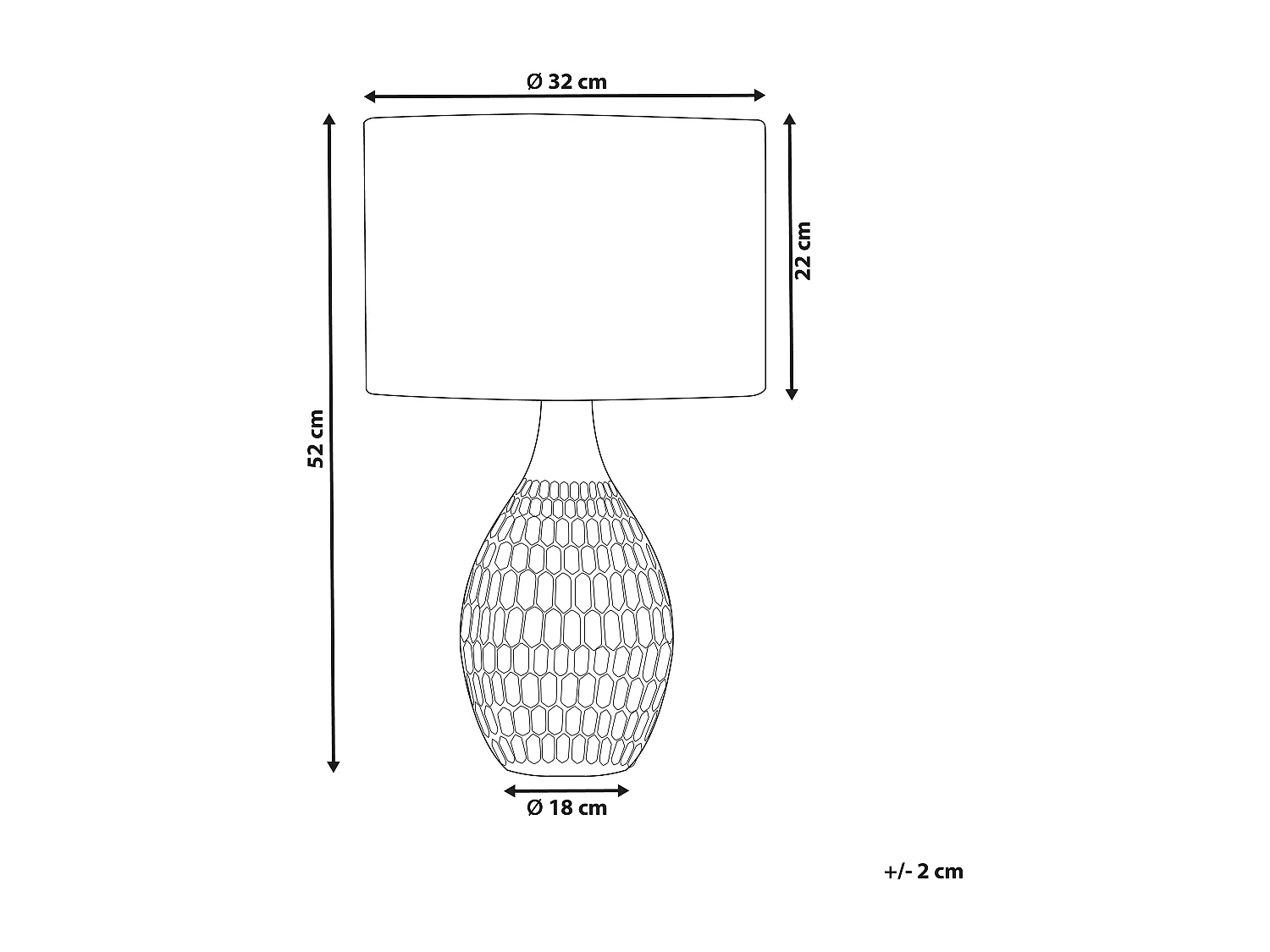 Lampada da tavolo HADDAS Ceramica Giallo