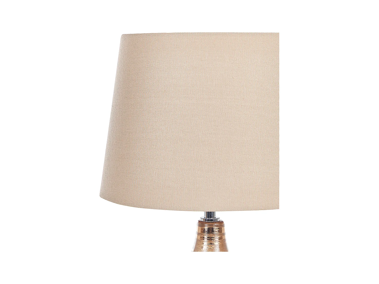 Lampa stołowa WARI Ceramika Złoty brąz