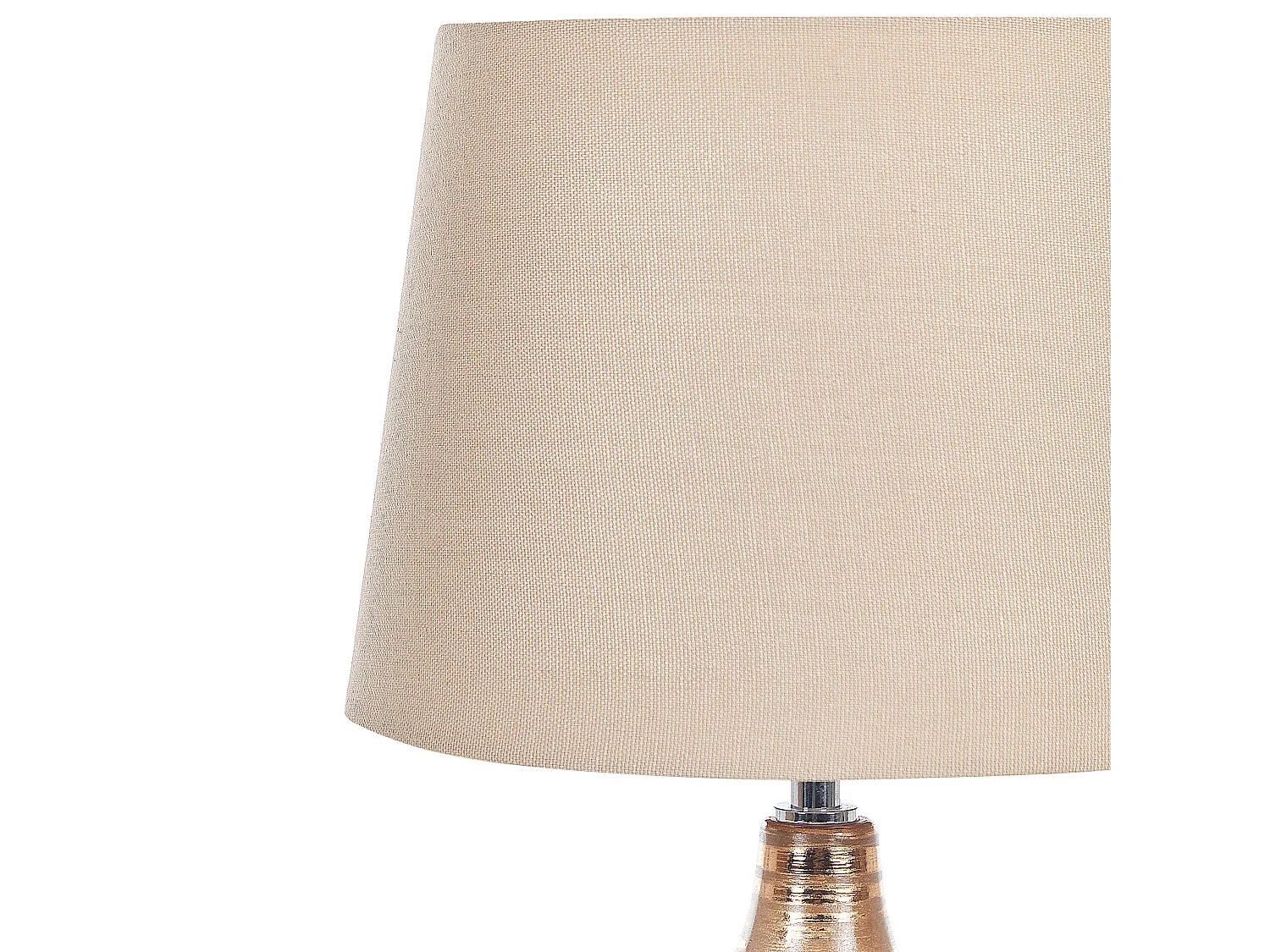Lampe à poser WARI Céramique Marron doré