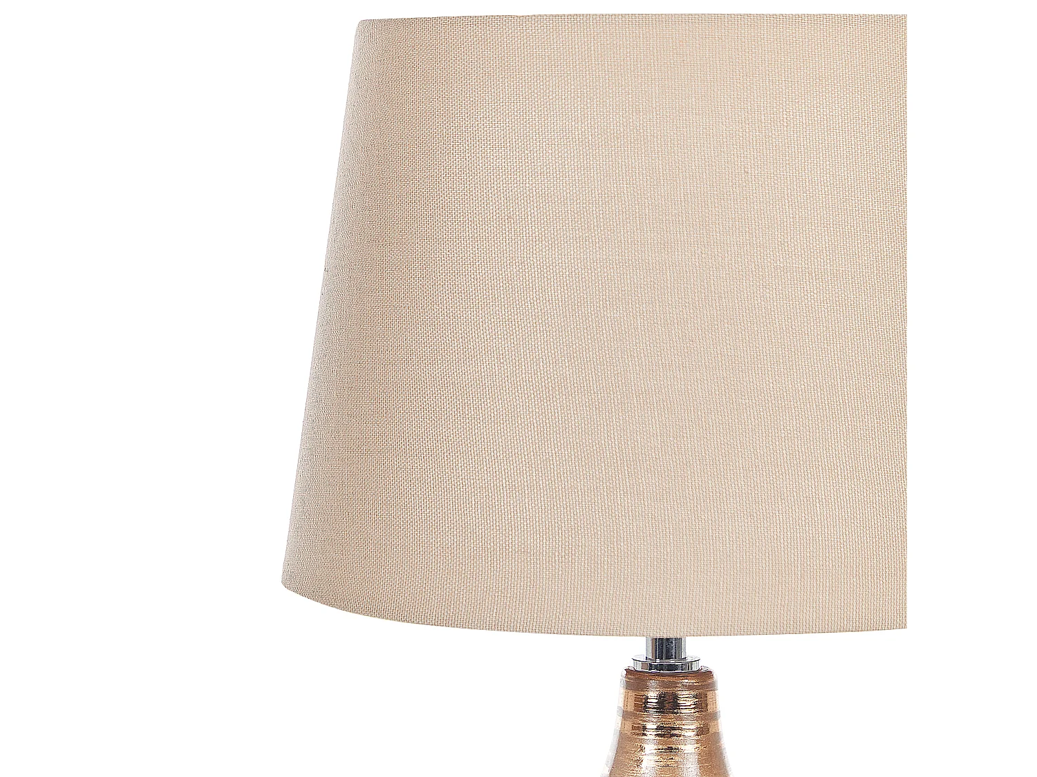 Lampe à poser WARI Céramique Marron doré