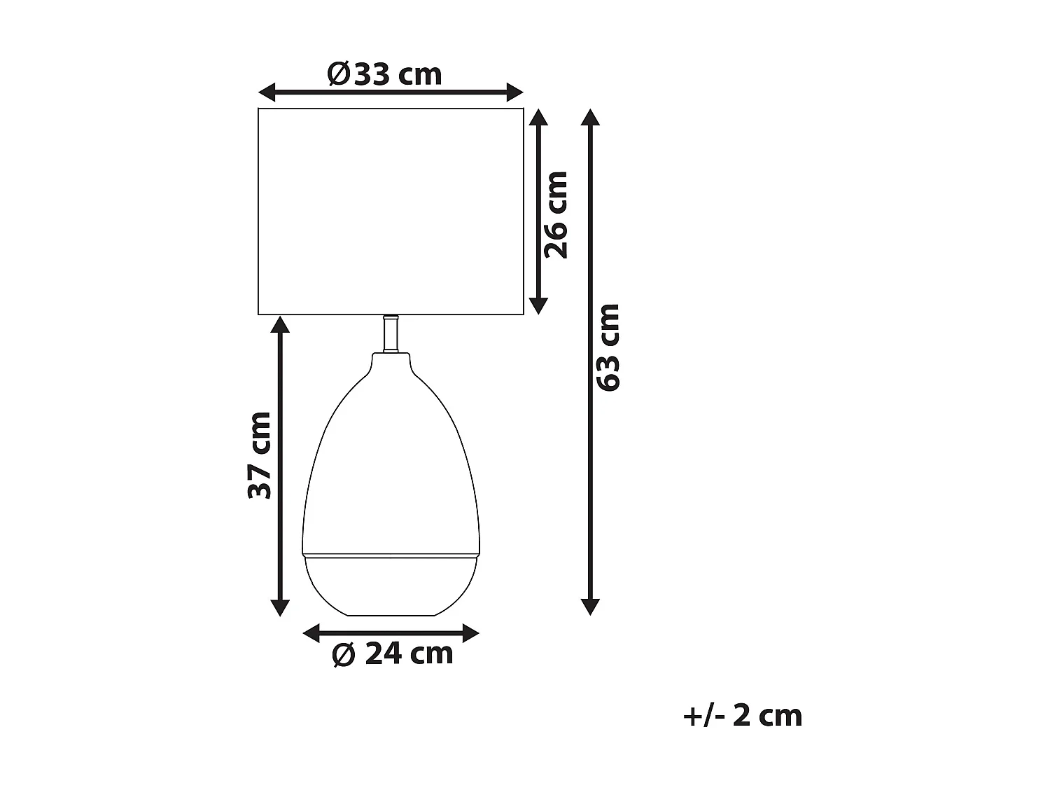 Tafellamp OKARI Glas Wit