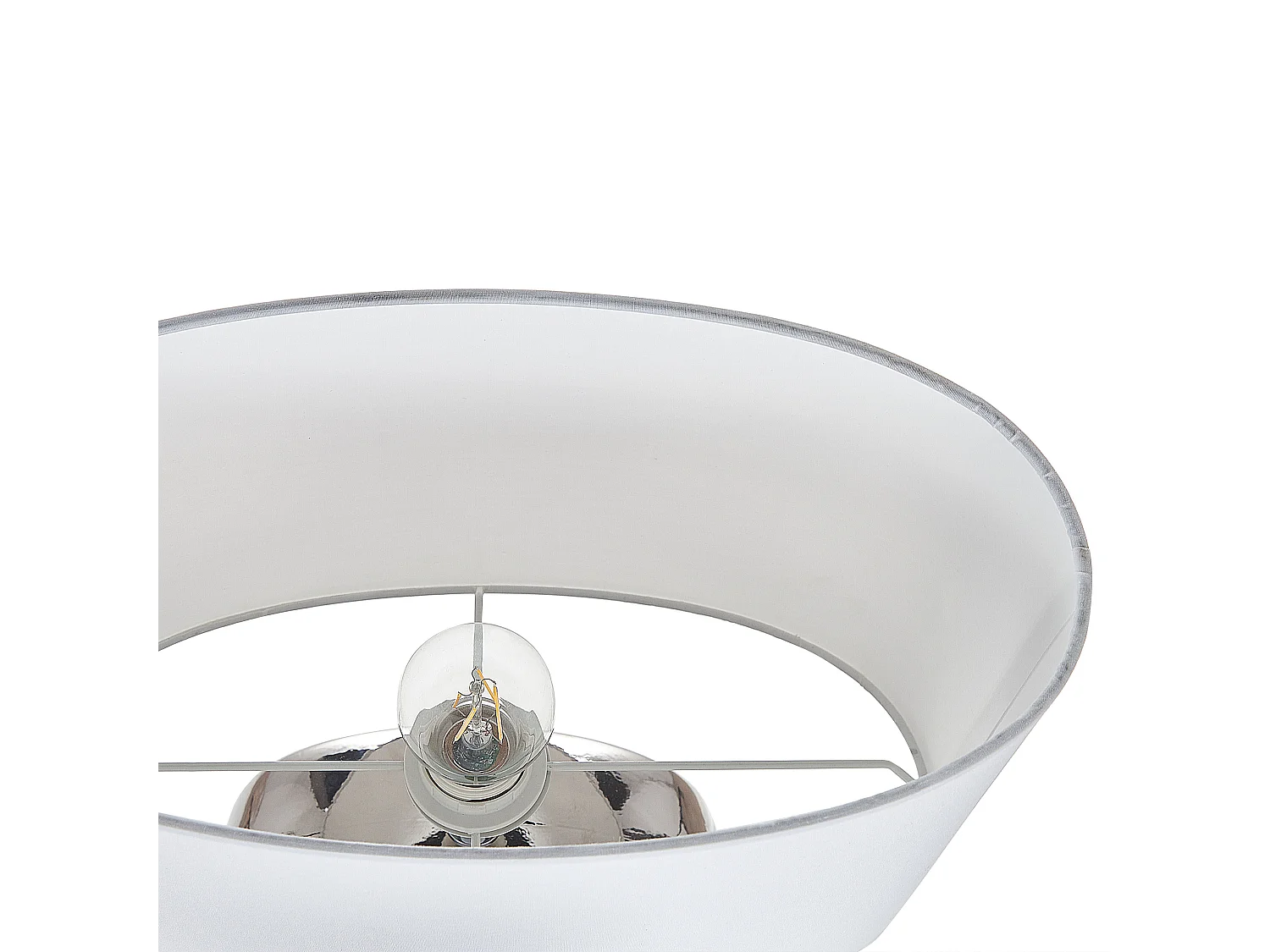 Candeeiro de mesa KHERLEN Cerâmica Prateado