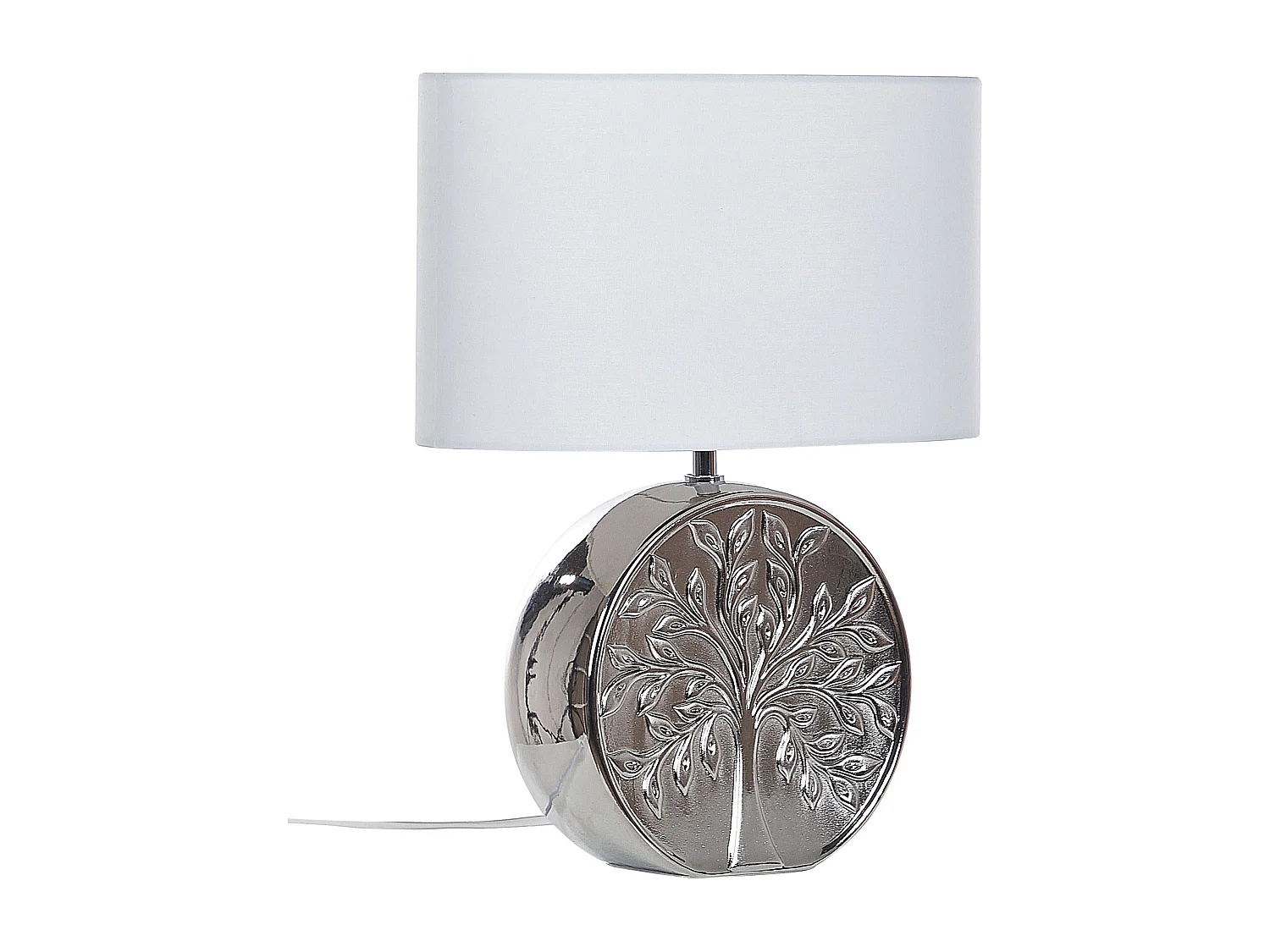 Lampe à poser KHERLEN Céramique Argenté