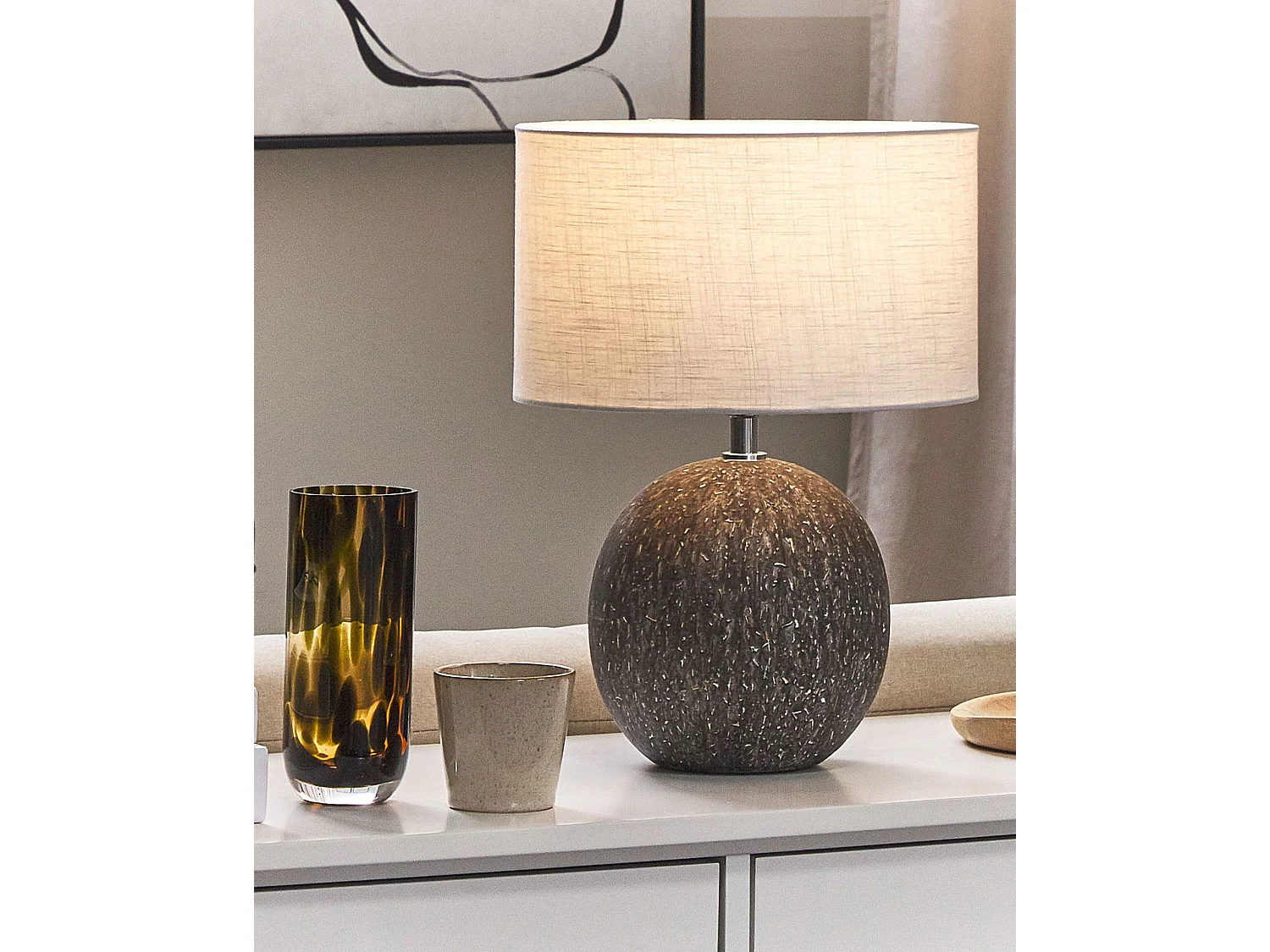 Lampe à poser FONISSA Céramique Noir