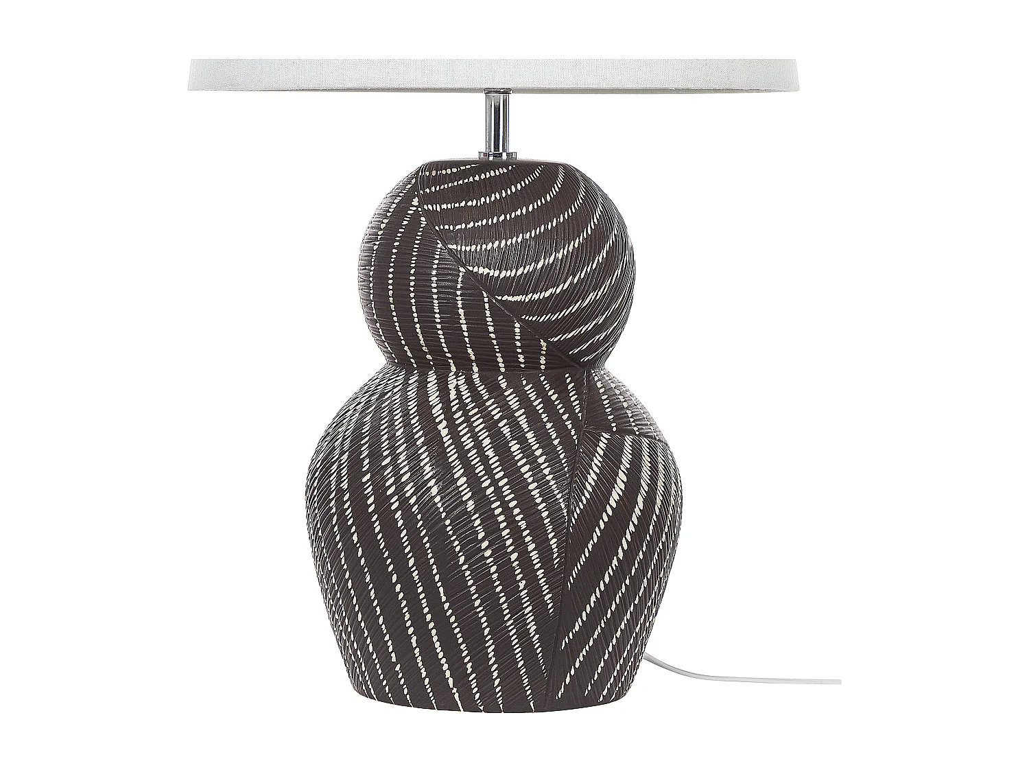 Lampa stołowa GUAPORE Ceramika Czarny