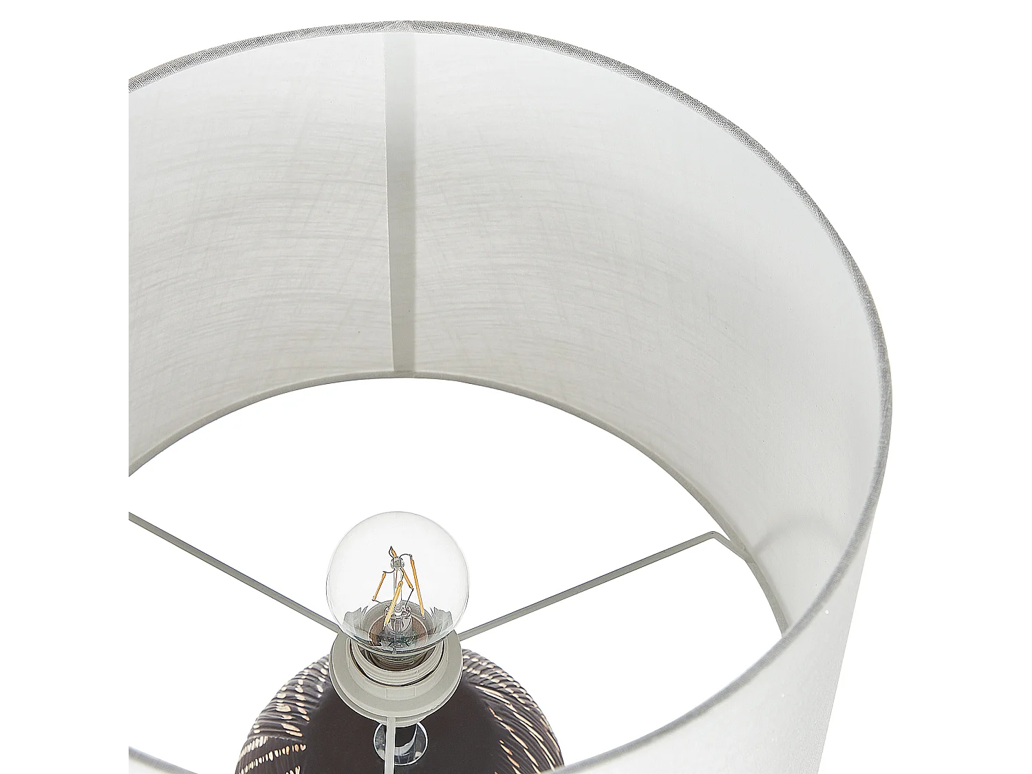 Lampa stołowa GUAPORE Ceramika Czarny