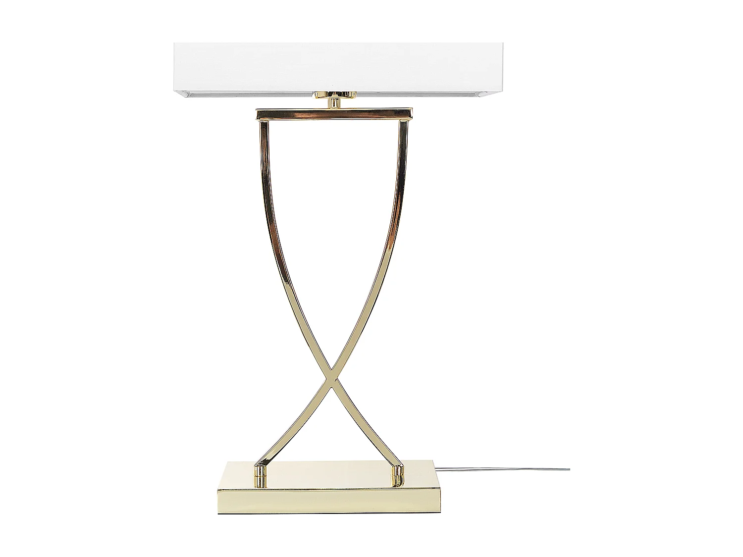 Lampe à poser YASUNI Métal Blanc/doré