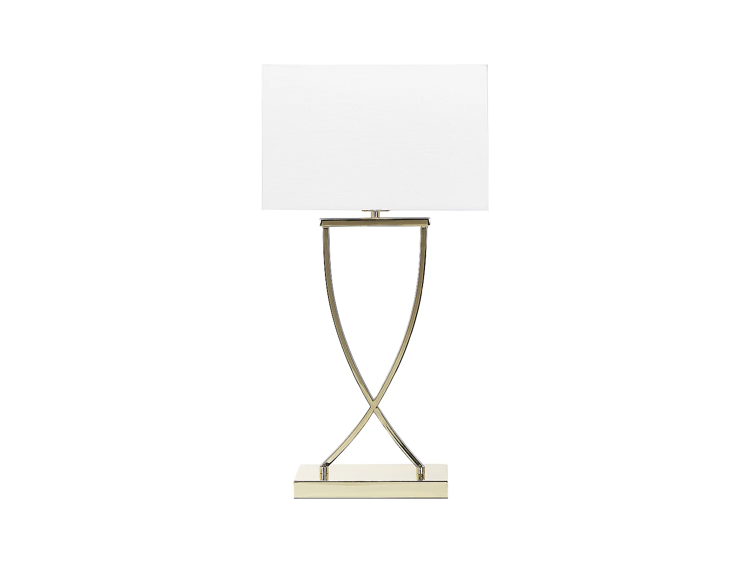 Lampe à poser YASUNI Métal Blanc/doré