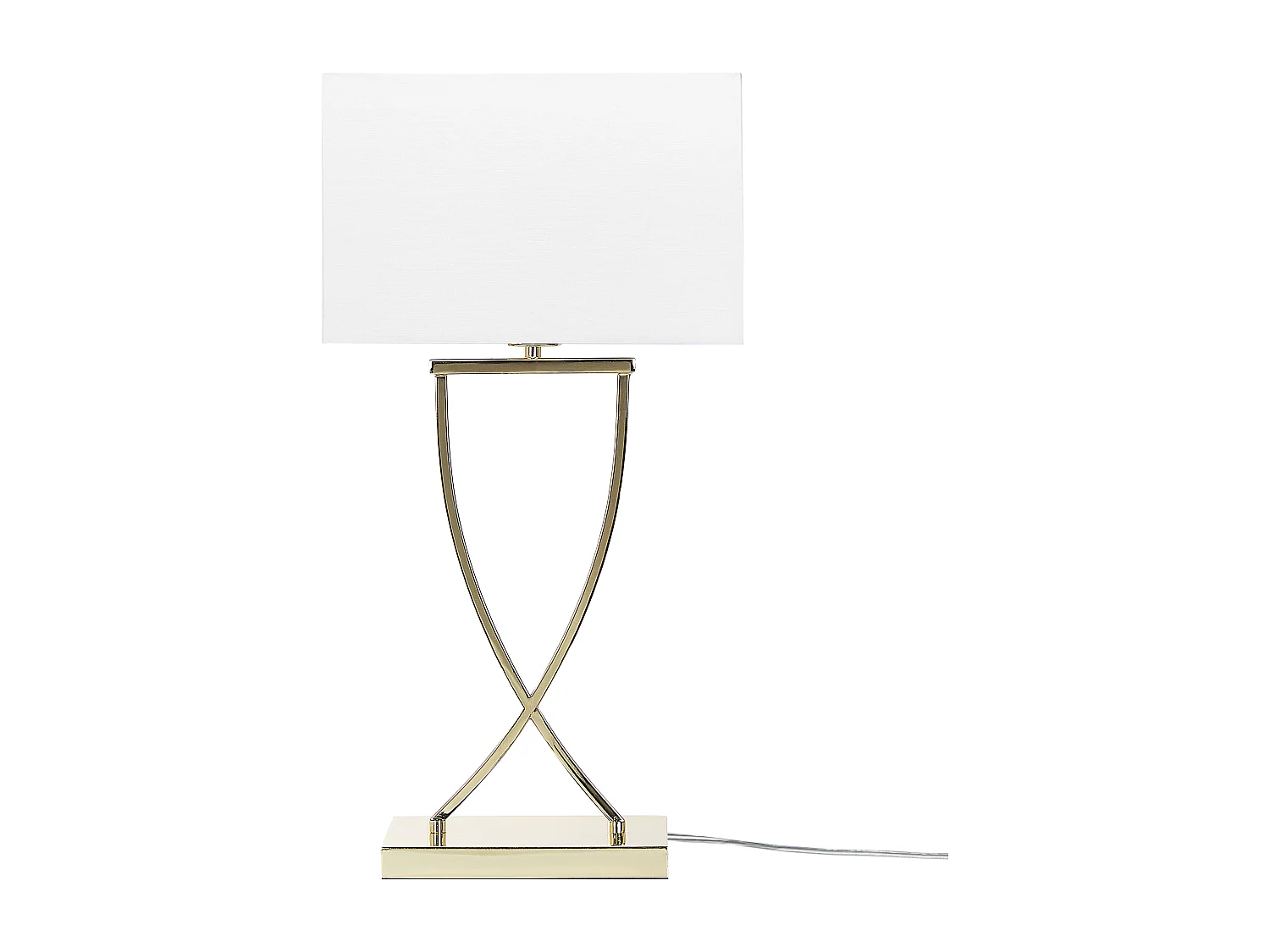 Lampe à poser YASUNI Métal Blanc/doré