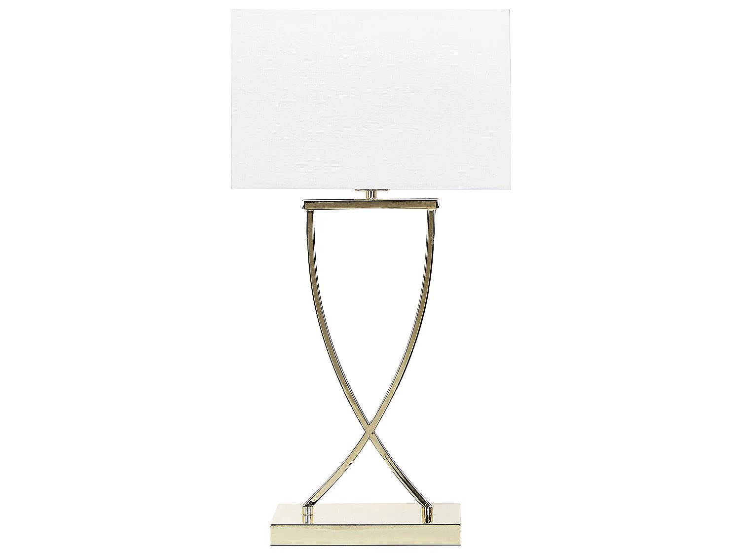 Lampe à poser YASUNI Métal Blanc/doré