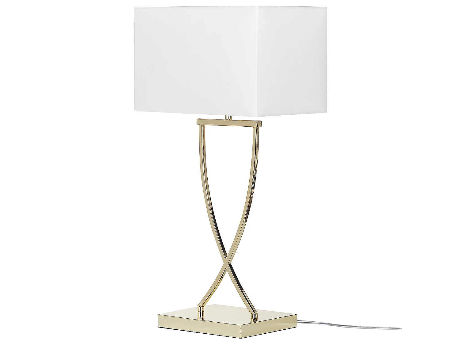 Lampe à poser YASUNI Métal Blanc/doré