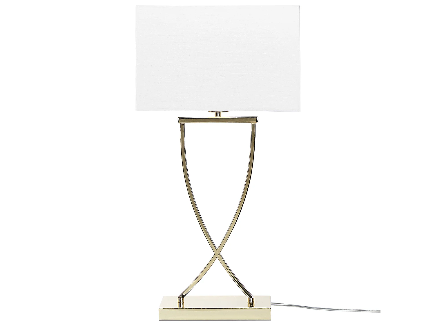 Lampe à poser YASUNI Métal Blanc/doré