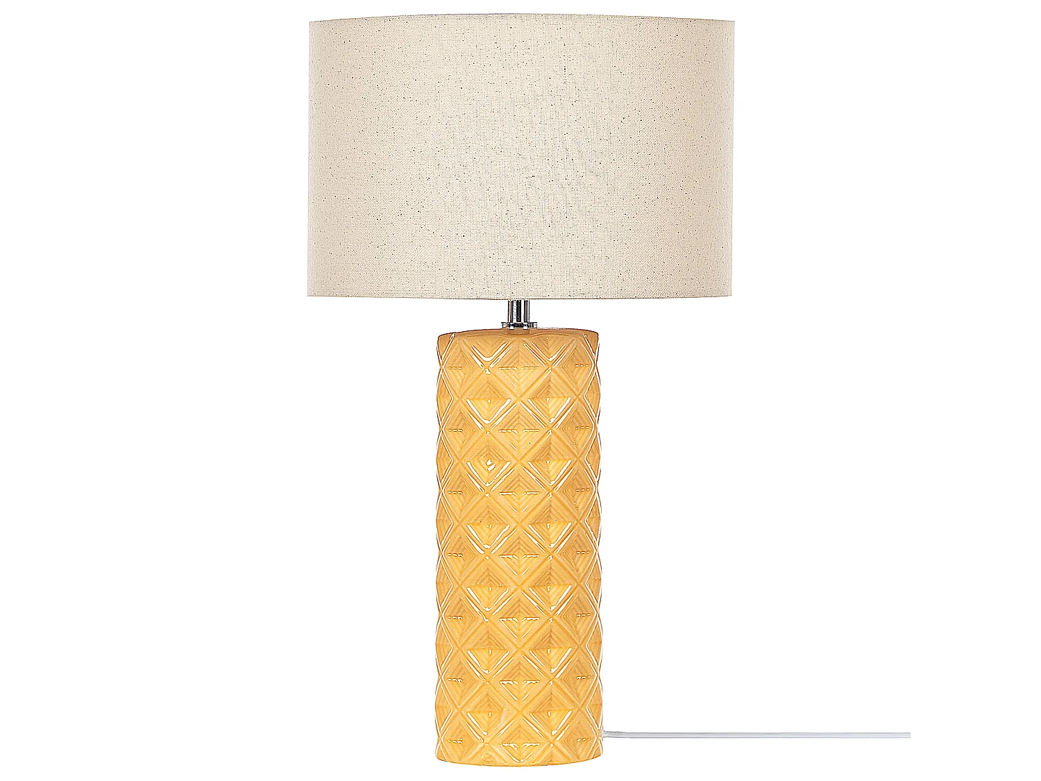 Lampe à poser BALONNE Céramique Jaune