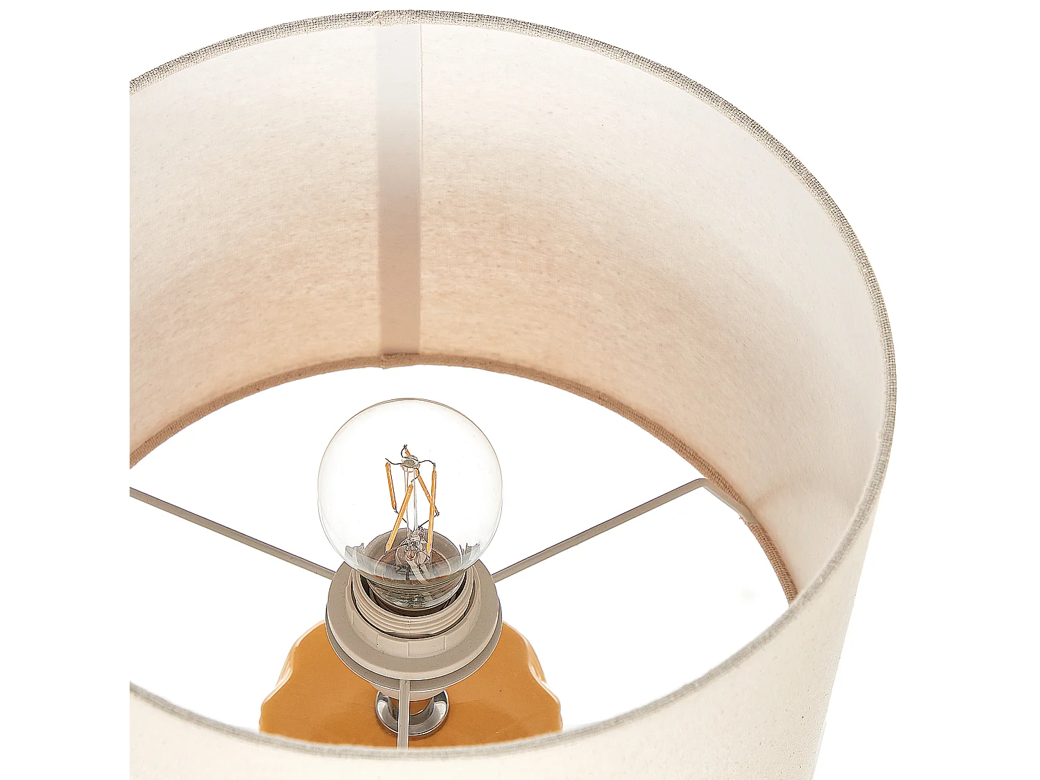 Tafellamp BALONNE Keramiek Geel