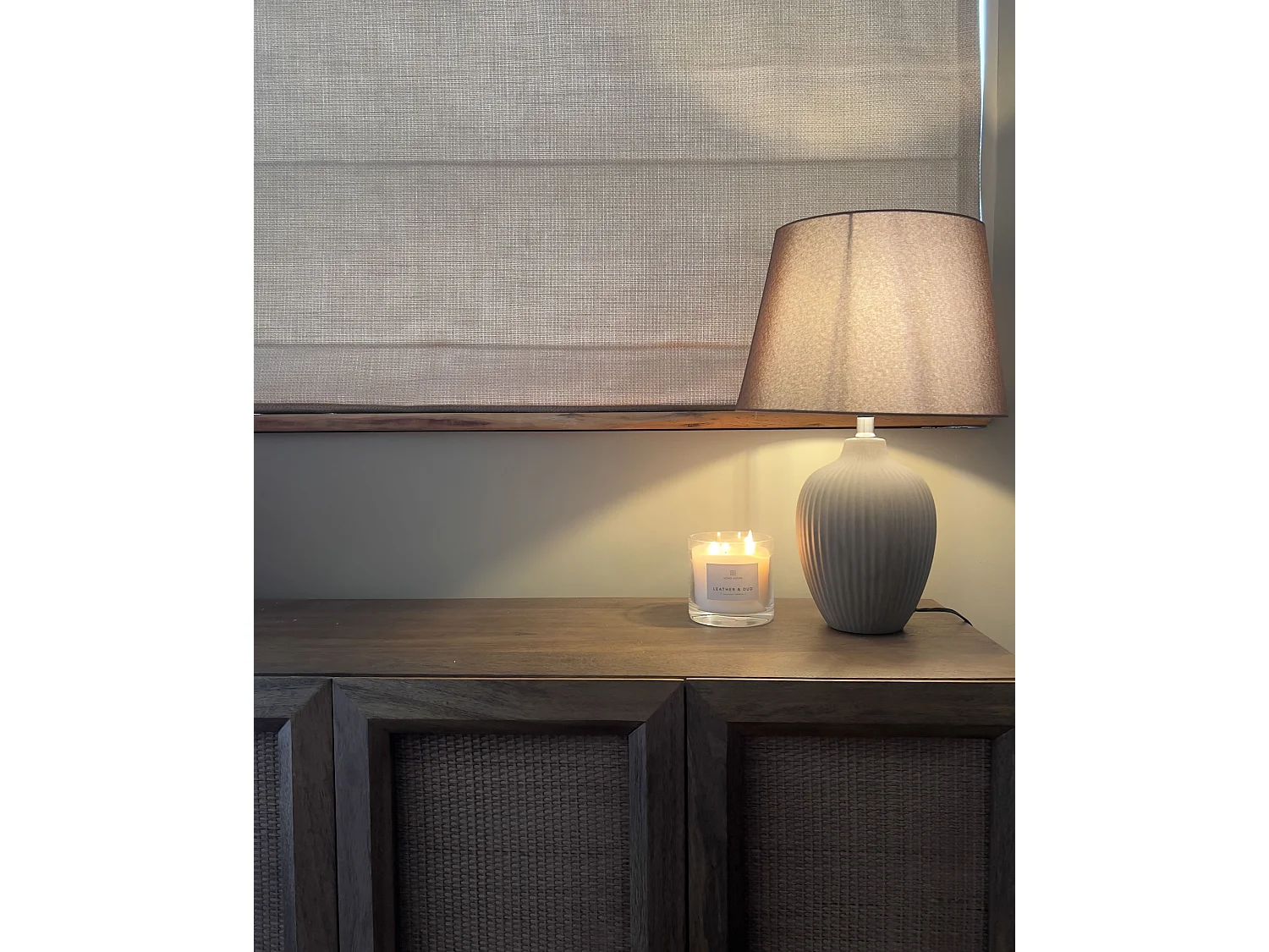 Lampe à poser FERGUS Céramique Marron