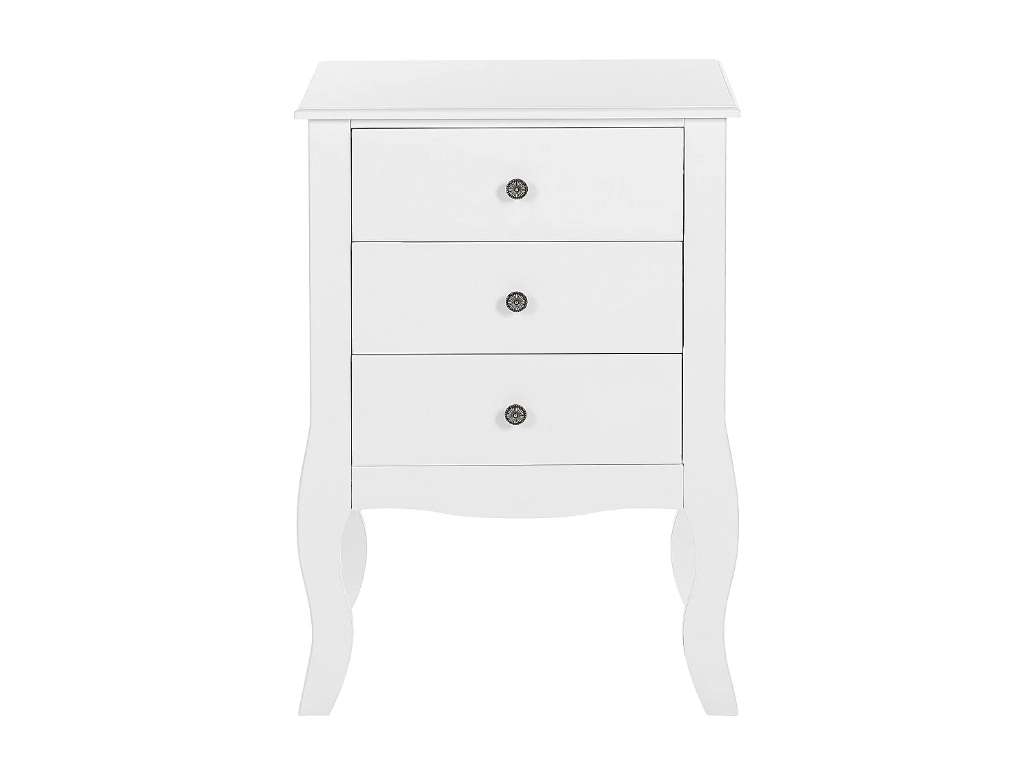 Szafka nocna 3 szuflady LANE Biały