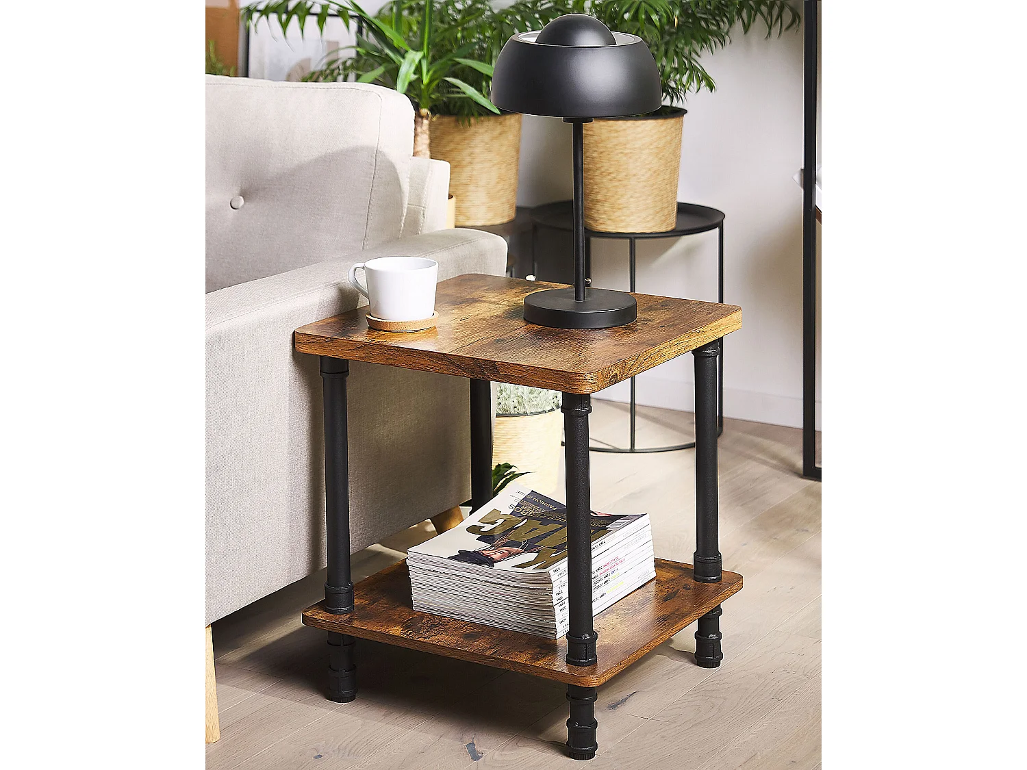 Table d'appoint VERIL Marron foncé