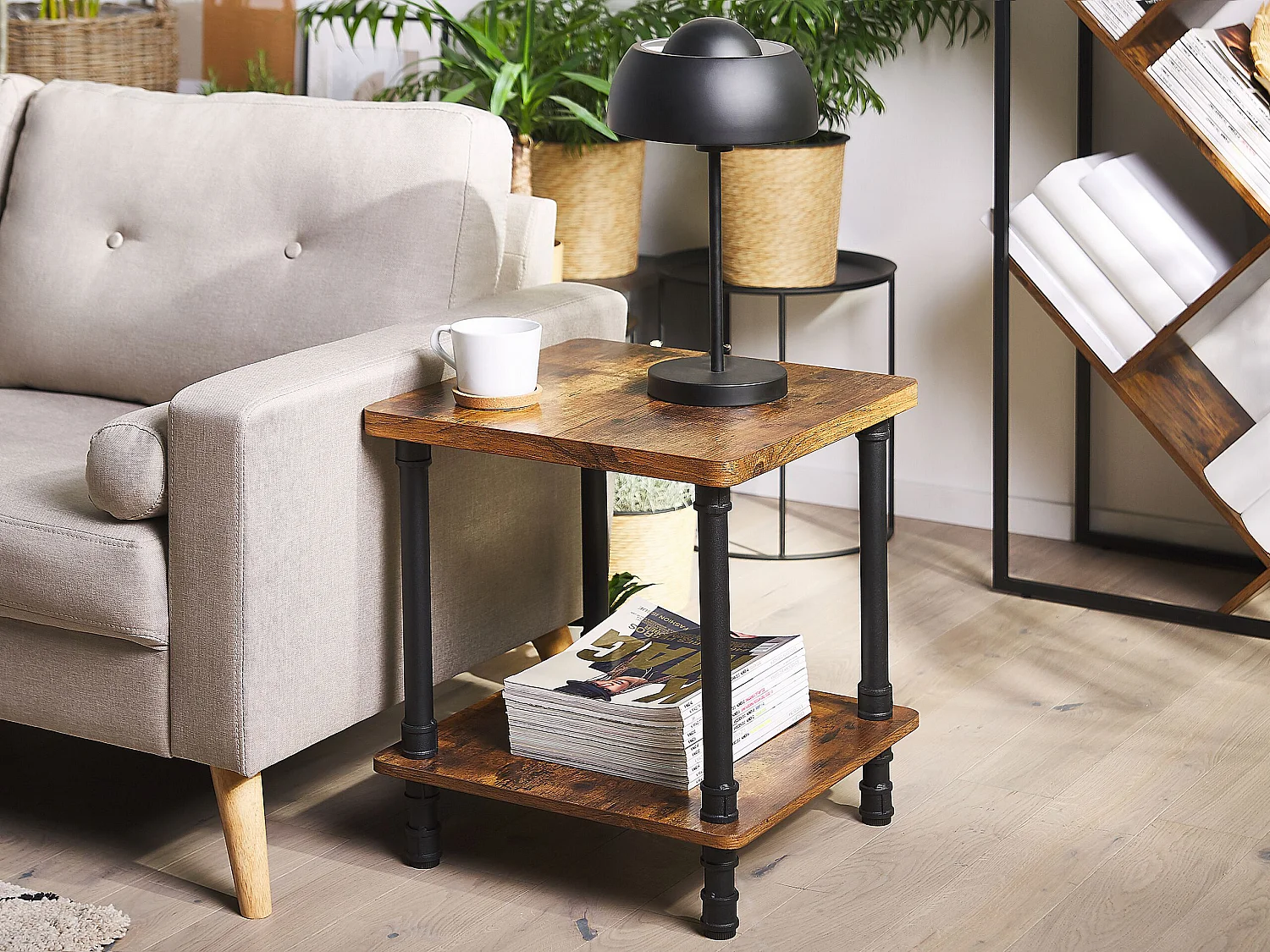 Side Table VERIL Dark Brown